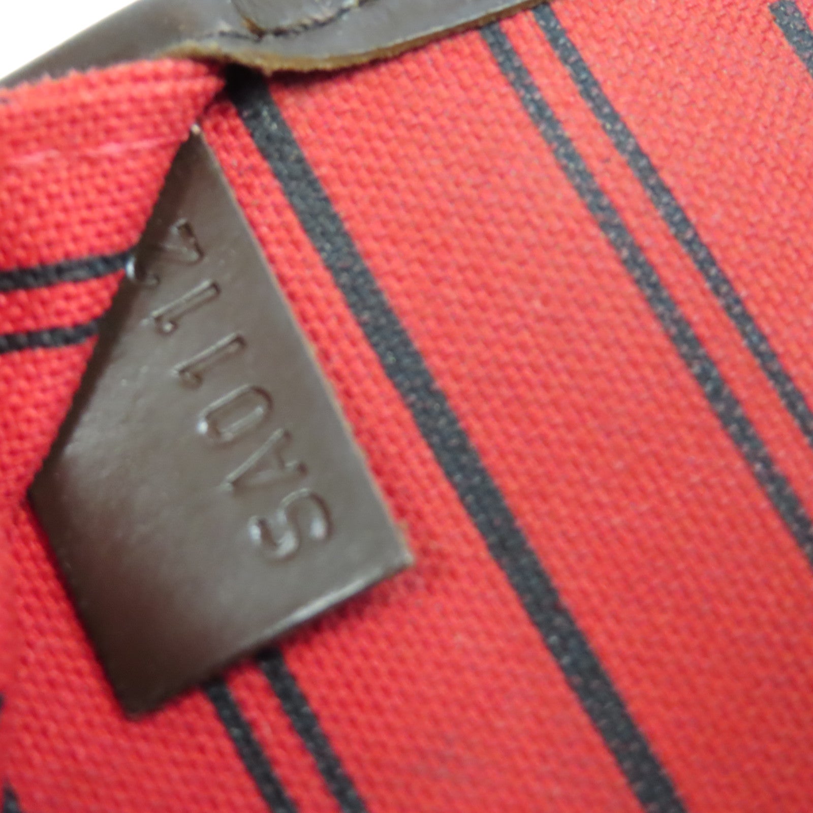 LOUIS VUITTON Damier Neverfull MM金扣手挽袋啡色