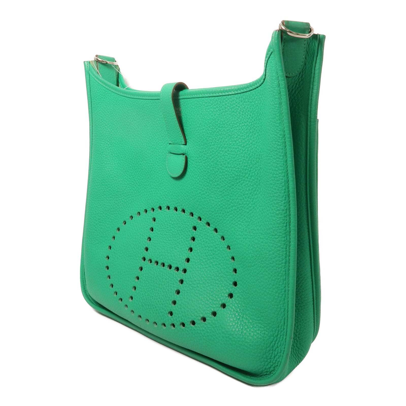 HERMES Togo皮革Evelyne GM肩背袋Bamboo