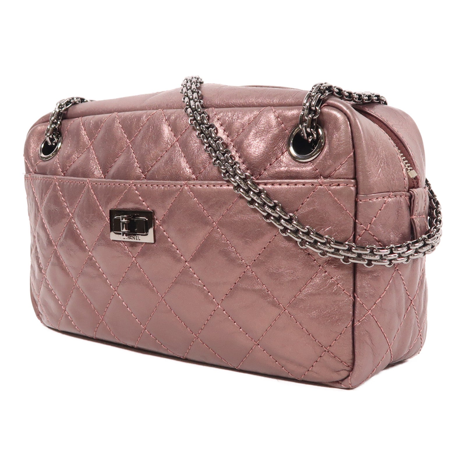CHANEL 【激減優惠】牛皮皮革Chain Shoulder鏈帶肩背袋