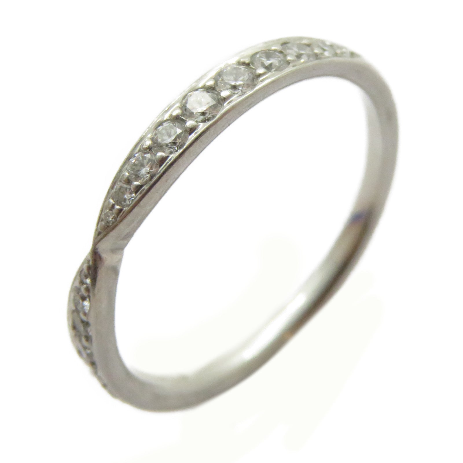 TIFFANY＆CO PT950鉑金Harmony Diamond Ring鑽石戒指US#5.5
