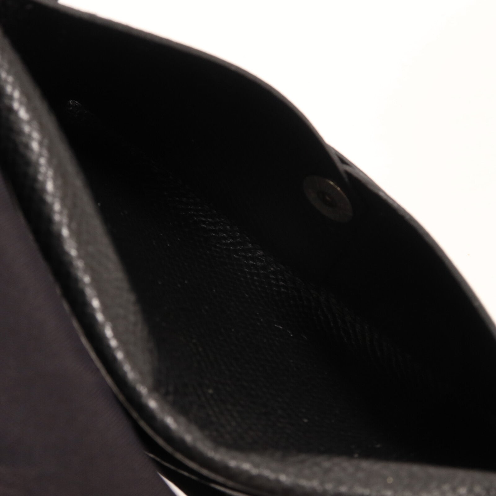 HERMES Epsom皮革Calvi卡片套Noir
