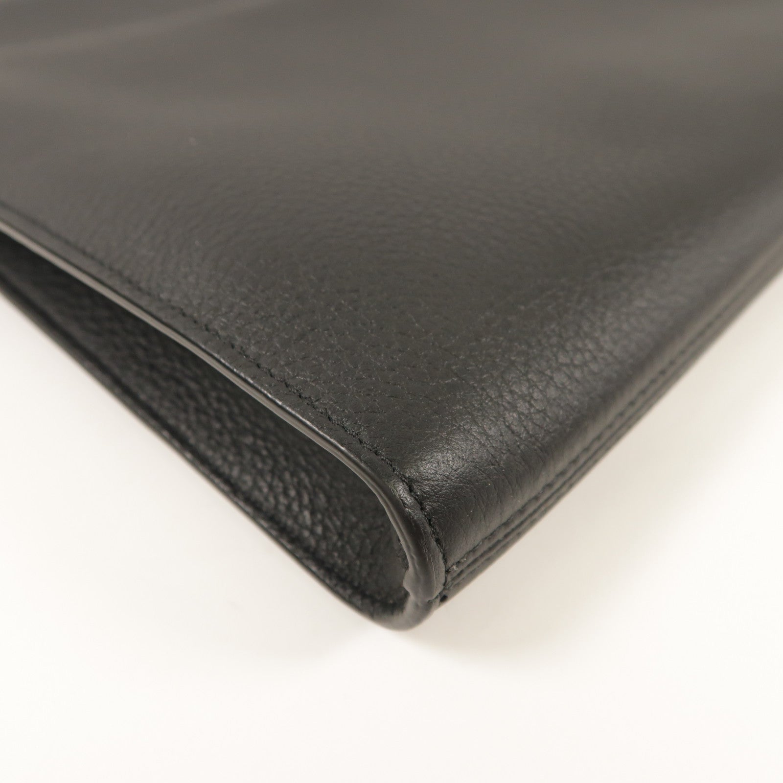 CARTIER 牛皮皮革Clutch Bag銀扣手拿包