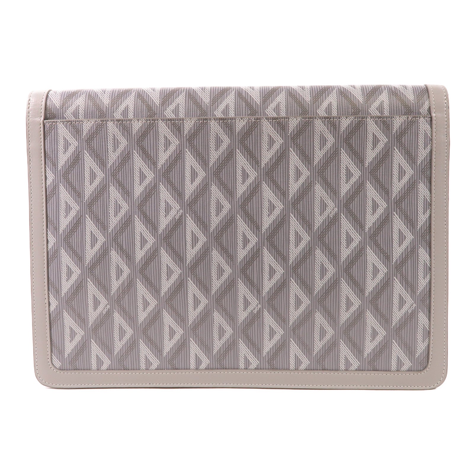 Dior CD SHW Hit The Road Clutch Bag Coated Canvas Grey