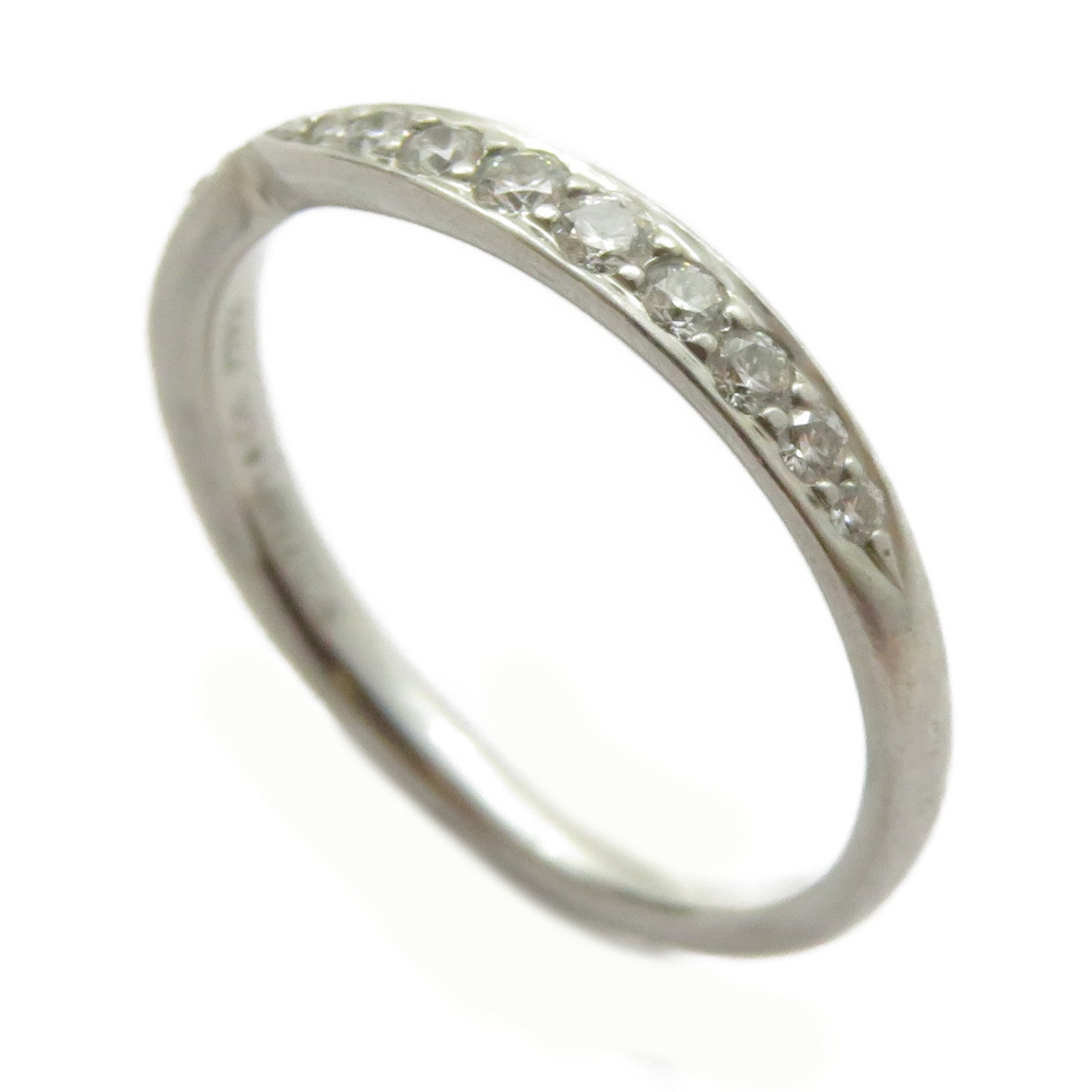 TIFFANY＆CO PT950鉑金Harmony Diamond Ring鑽石戒指US#5.5