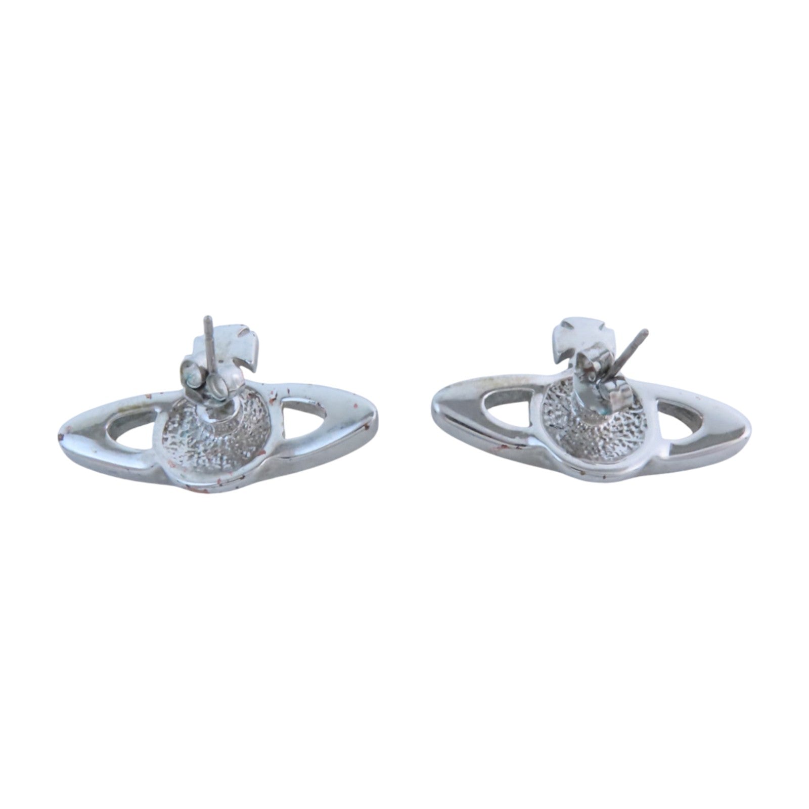 Vivienne Westwood 金屬/水鑽Earrings銀扣耳環