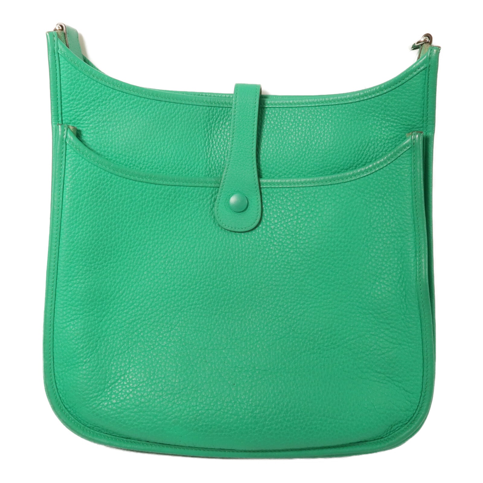 HERMES Togo皮革Evelyne GM肩背袋Bamboo