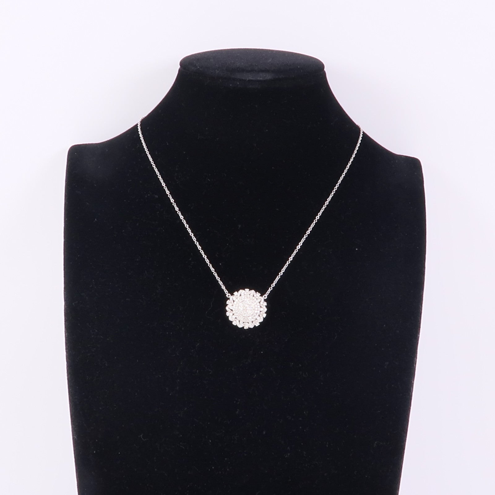 JEWELRY Diamond Necklace 18K White Gold