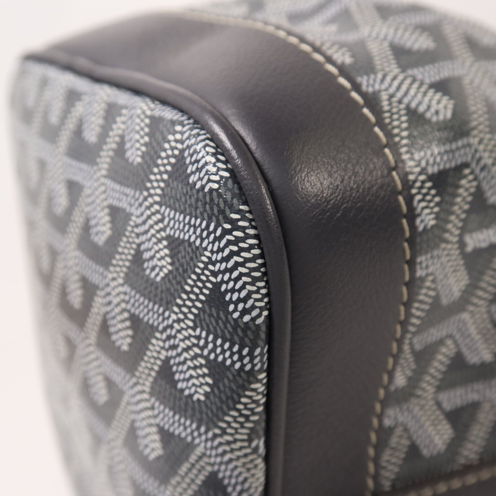 GOYARD 【激減優惠】塗層帆布Petit Flot Bucket Bag銀扣肩背袋
