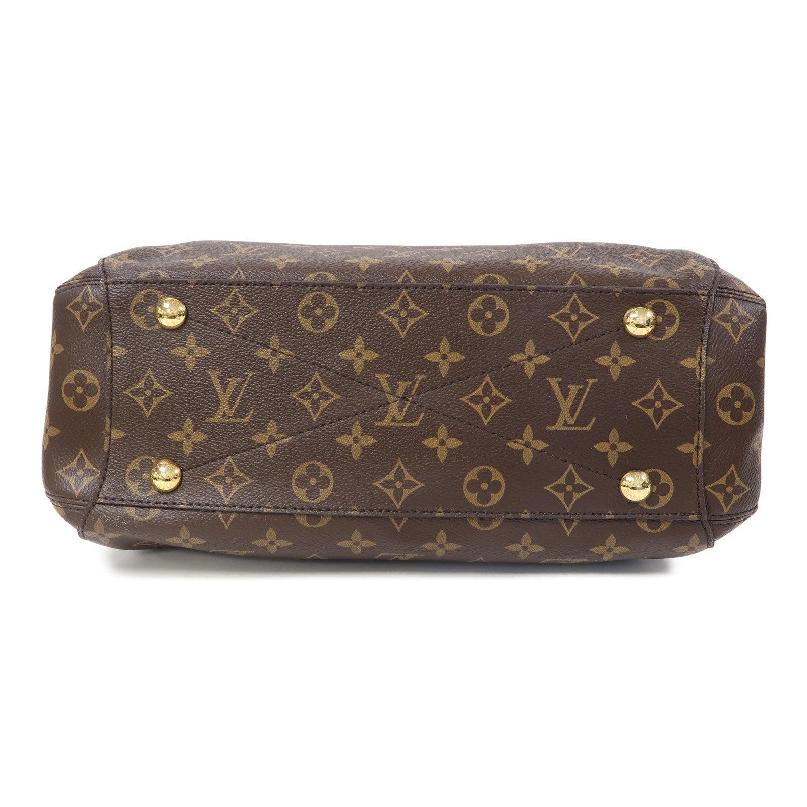 LOUIS VUITTON 【激減優惠】Monogram Montaigne MM金扣手挽肩背兩用袋啡色