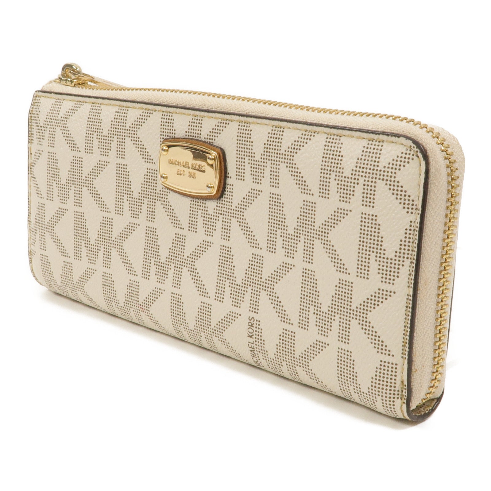 Michael Kors 塗層帆布Jet Set Travel Long Wallet長錢包