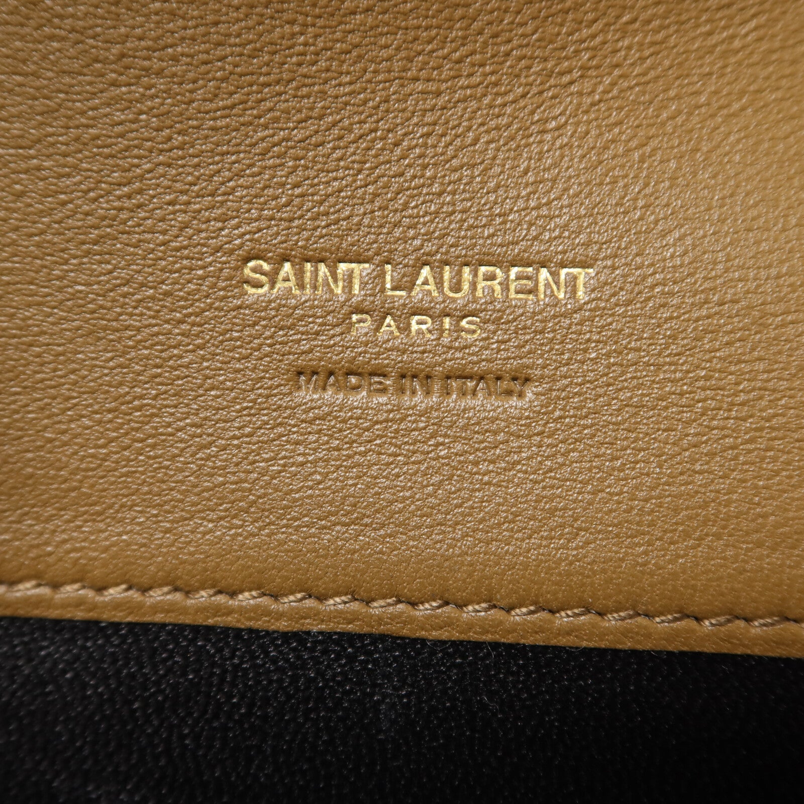 SAINT LAURENT 羊皮皮革Gaby Phone Holder鏈帶肩背袋