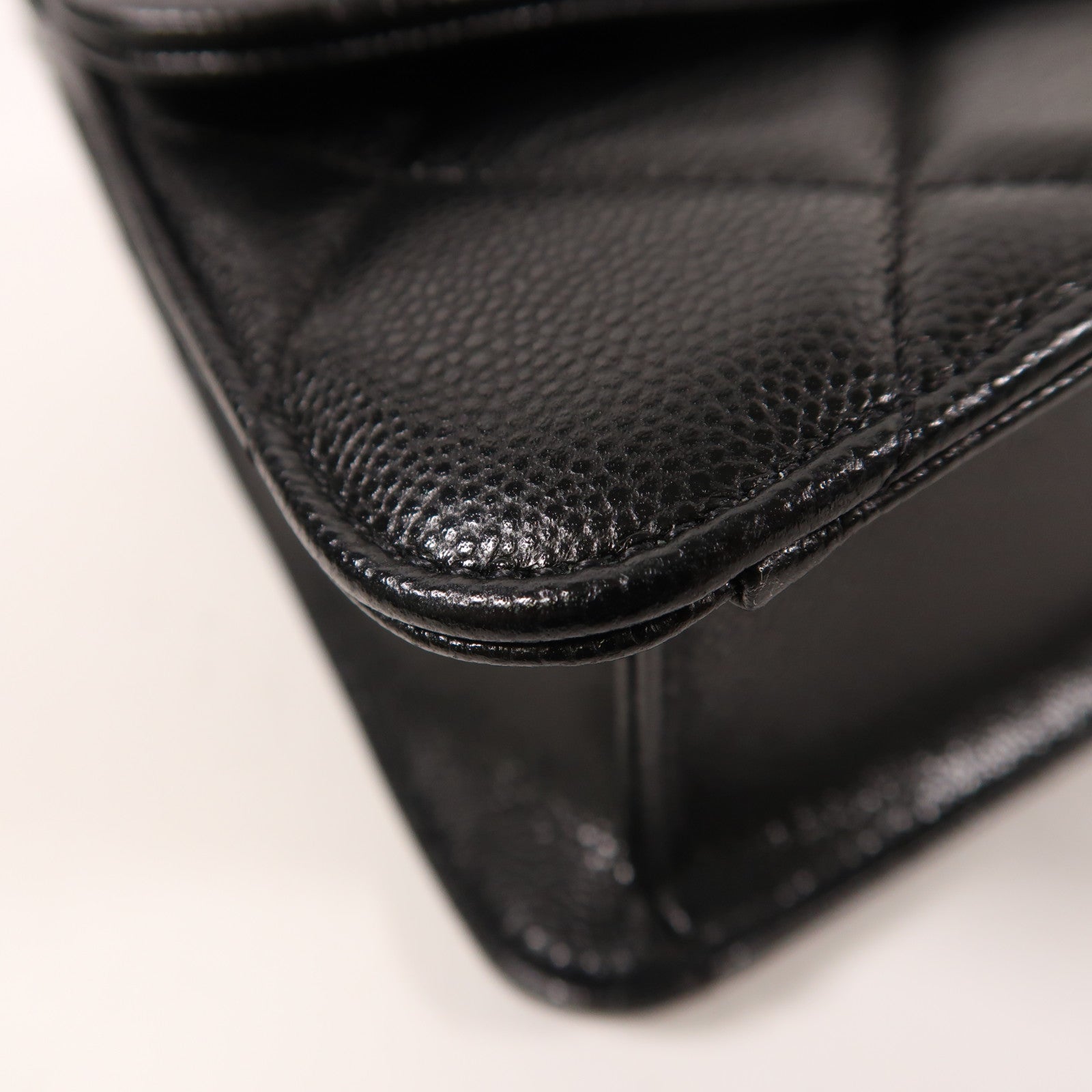 CHANEL 牛皮皮革Chain Shoulder金扣鏈帶肩背袋