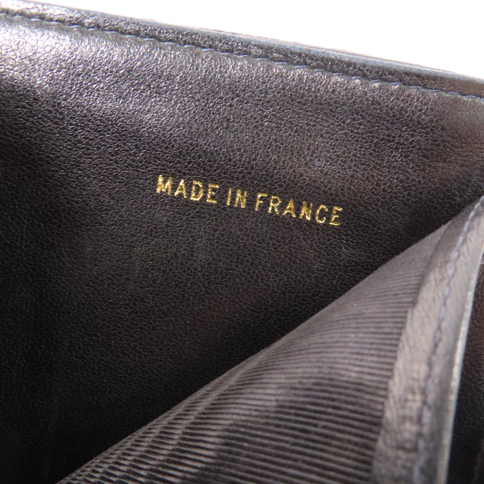 CHANEL 牛皮皮革Wallet金扣錢包
