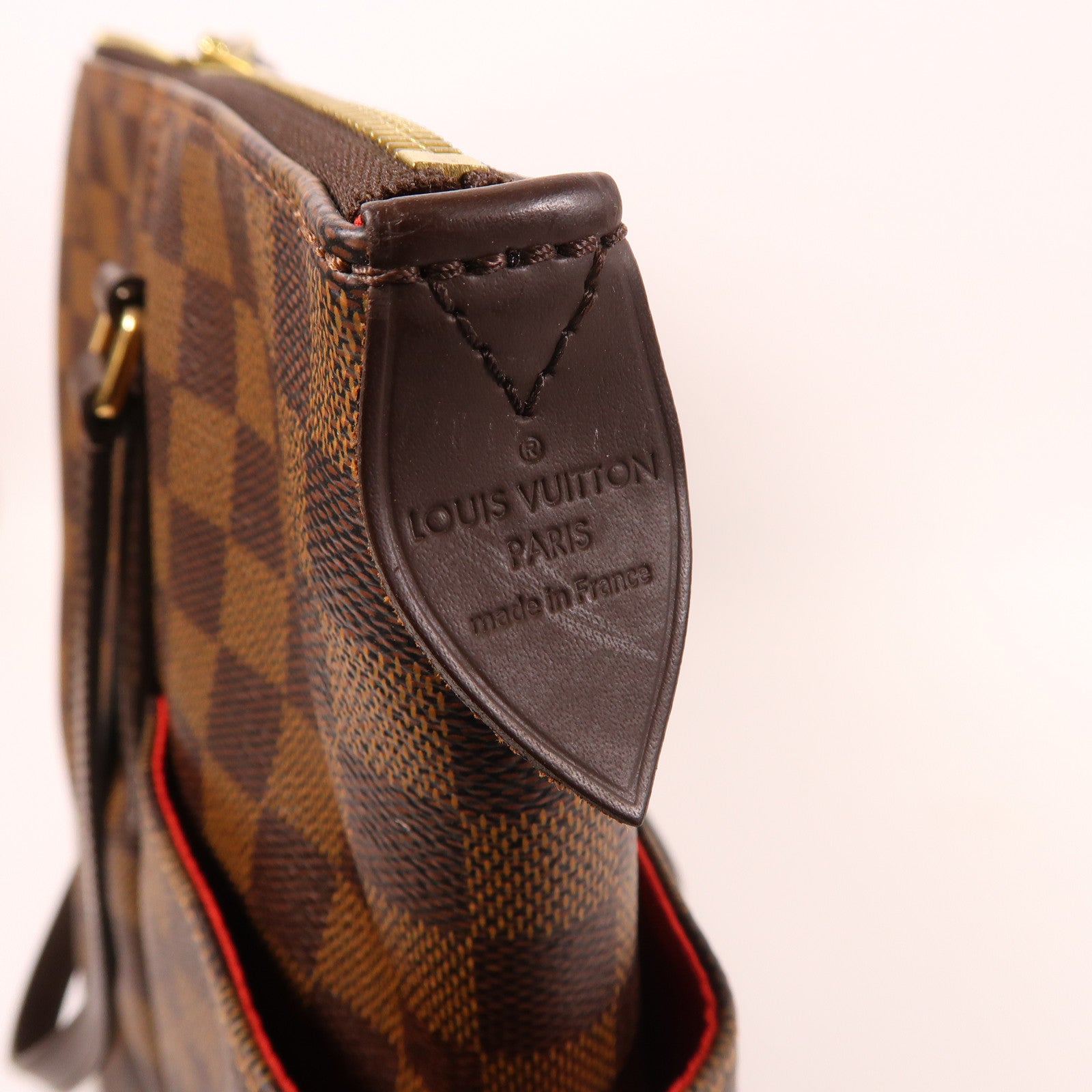 LOUIS VUITTON Damier Ebene Totally MM金扣肩背袋啡色