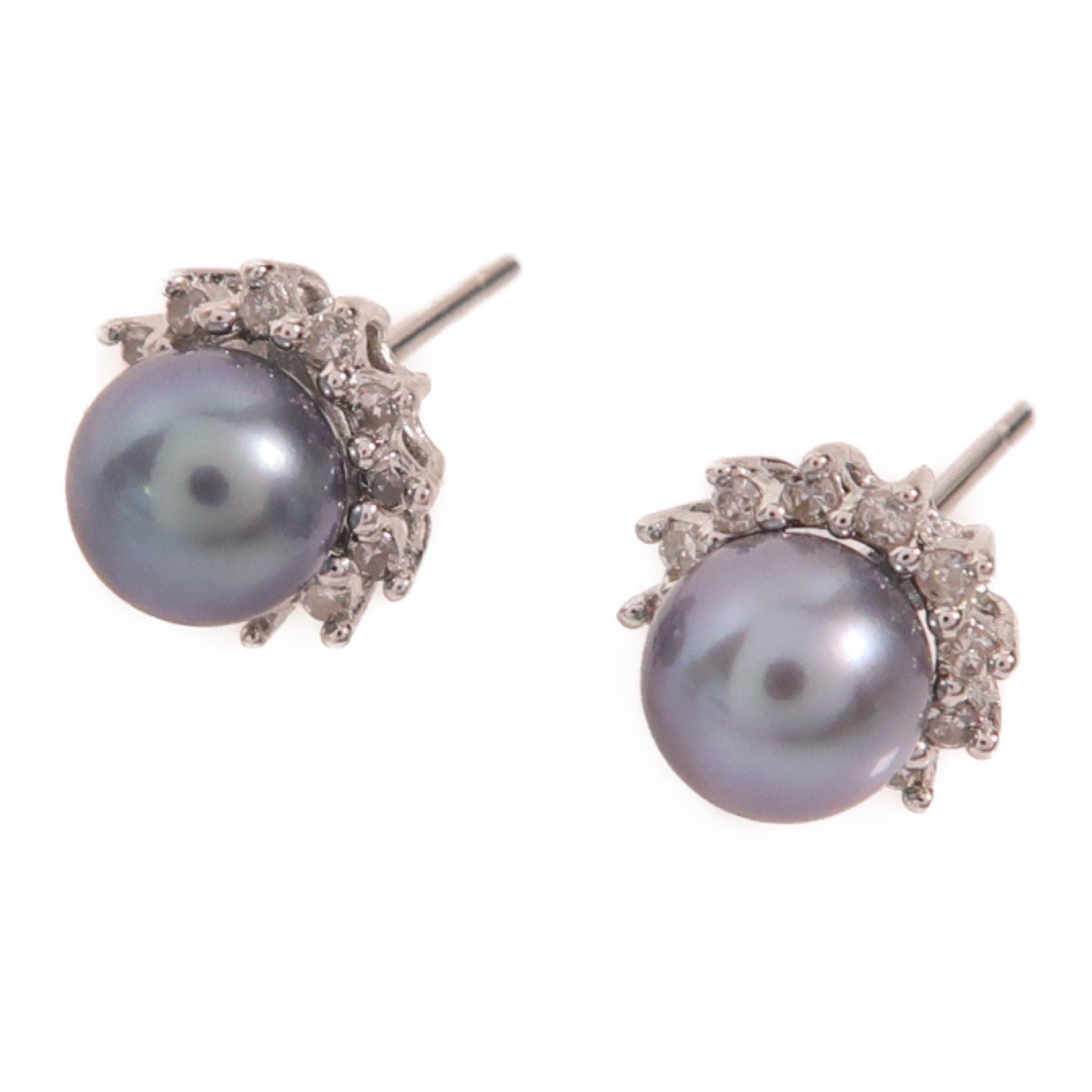 JEWELRY 18K白金Pearl Earrings耳環
