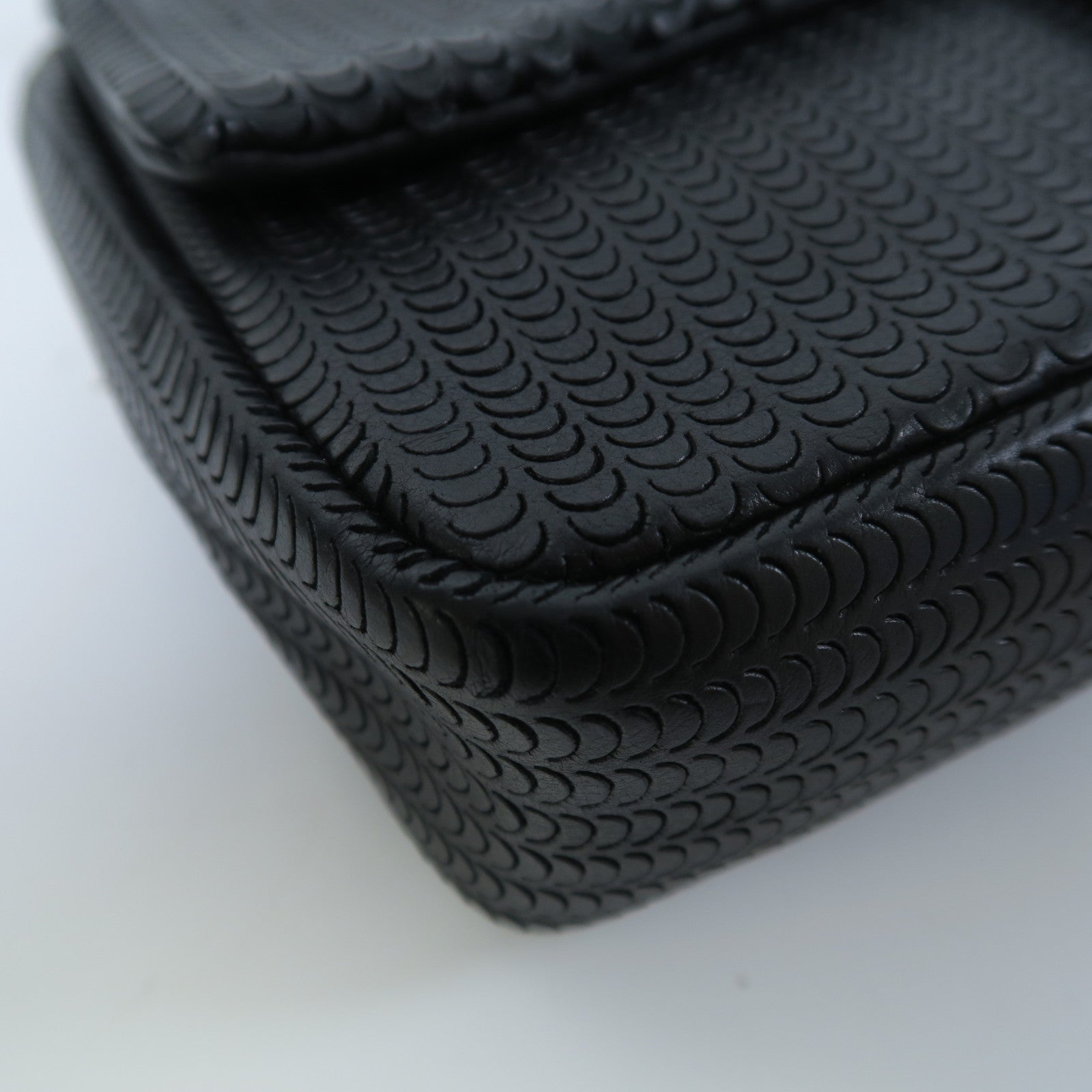 CHANEL 牛皮皮革Shoulder Bag鏈帶肩背袋黑色