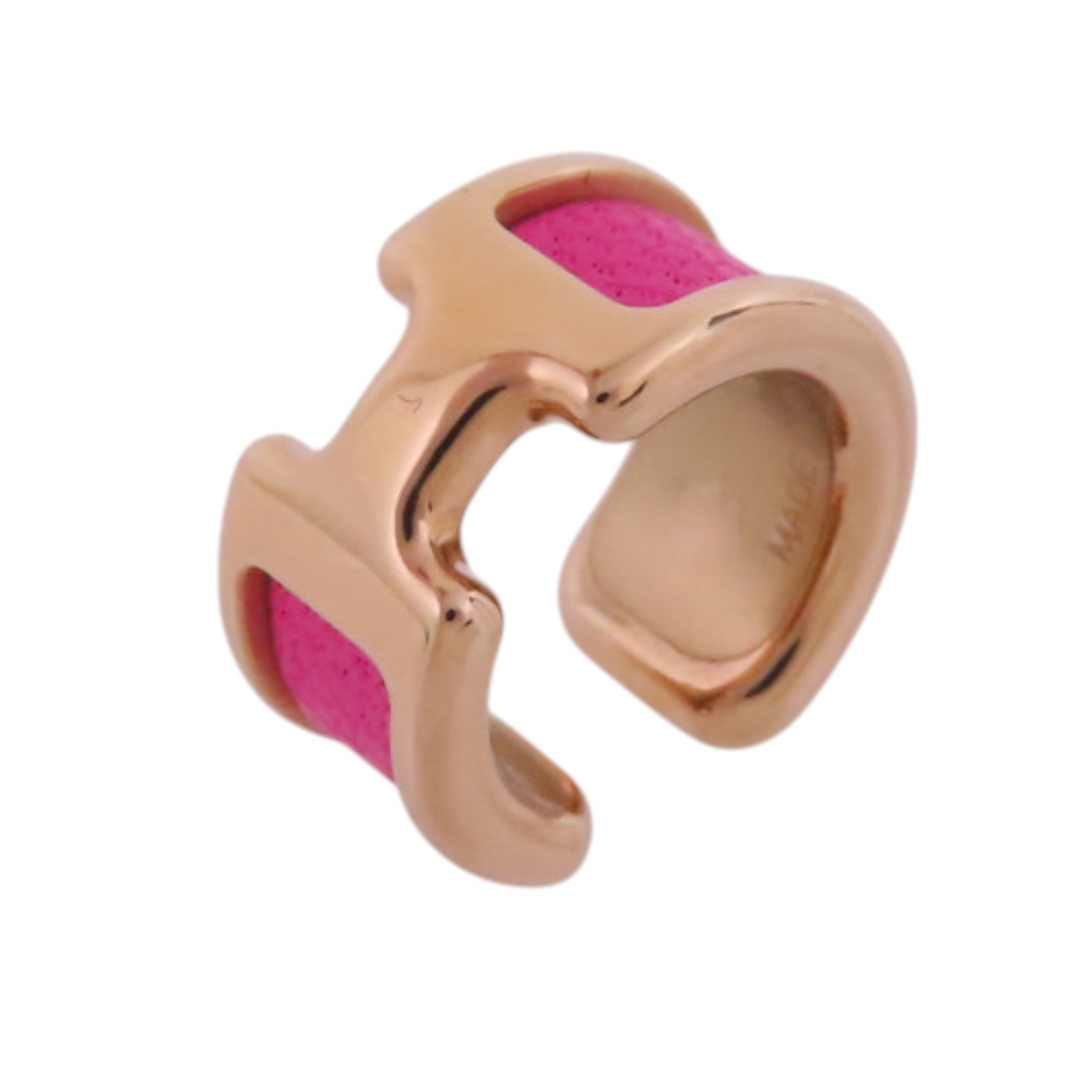 HERMES 【激減優惠】金屬/皮革Olympe Small Ear Cuffs耳夾