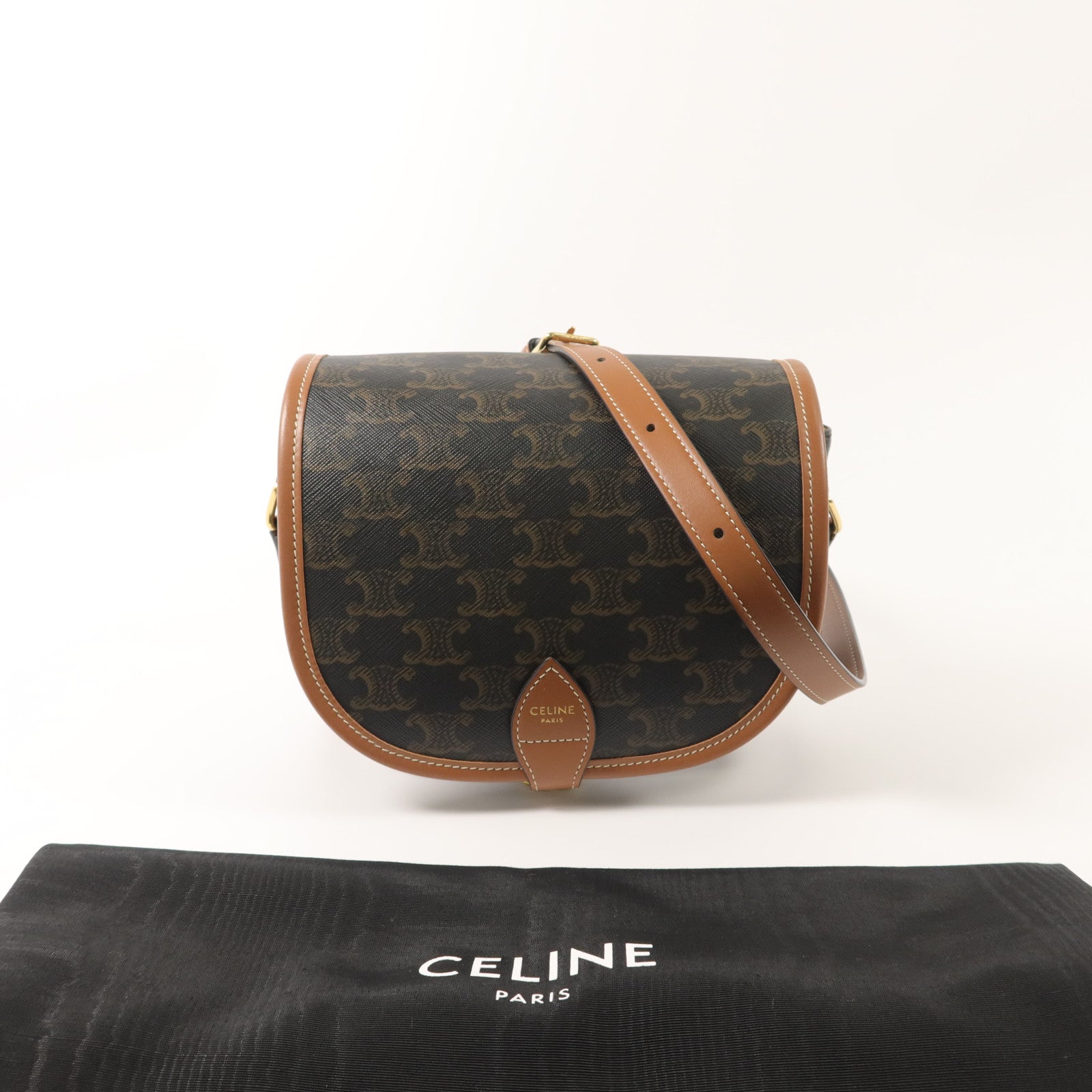 CELINE 塗層帆布Folco肩背袋