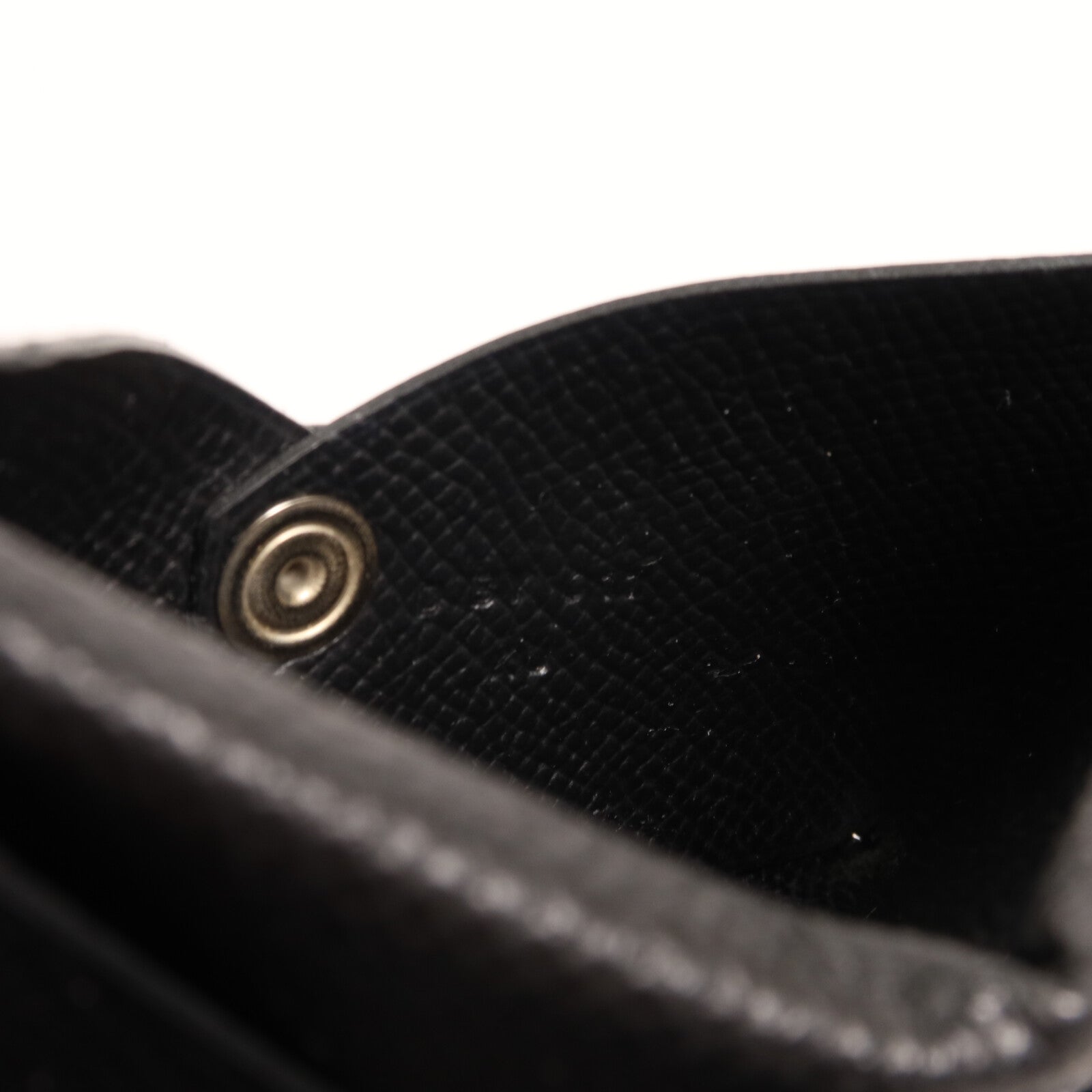 HERMES Epsom皮革Calvi卡片套Noir