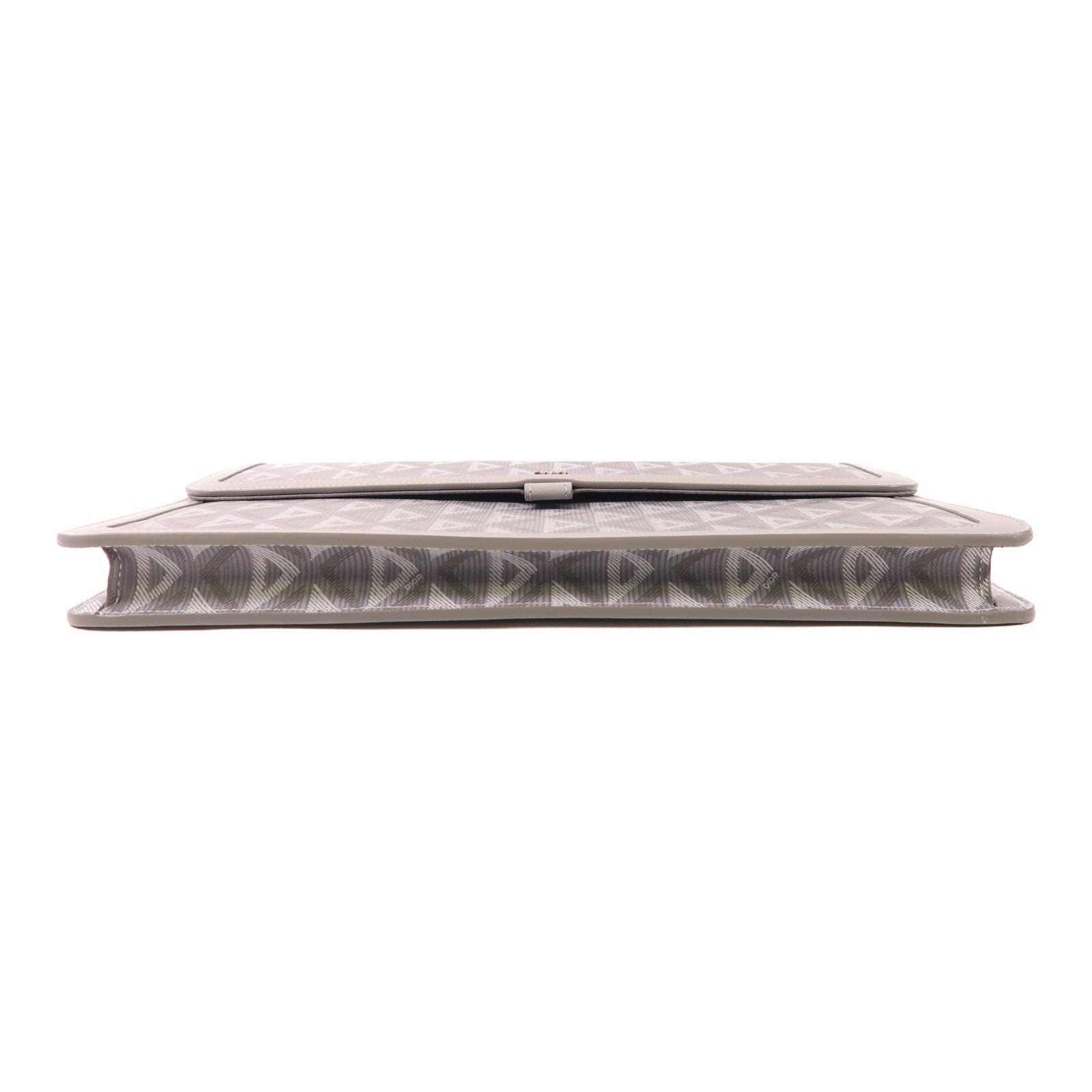 Dior CD SHW Hit The Road Clutch Bag Coated Canvas Grey