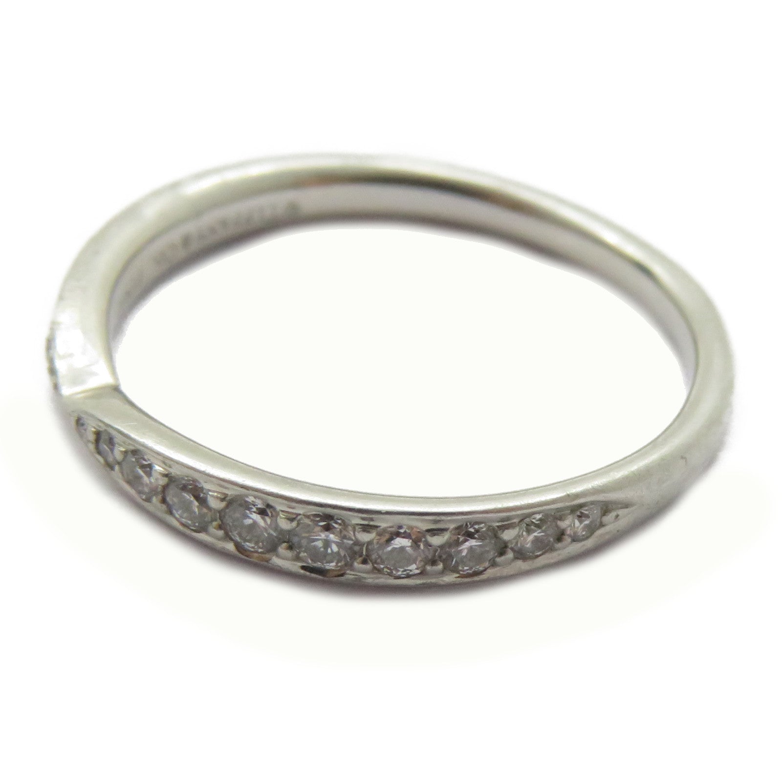 TIFFANY＆CO PT950鉑金Harmony Diamond Ring鑽石戒指US#5.5