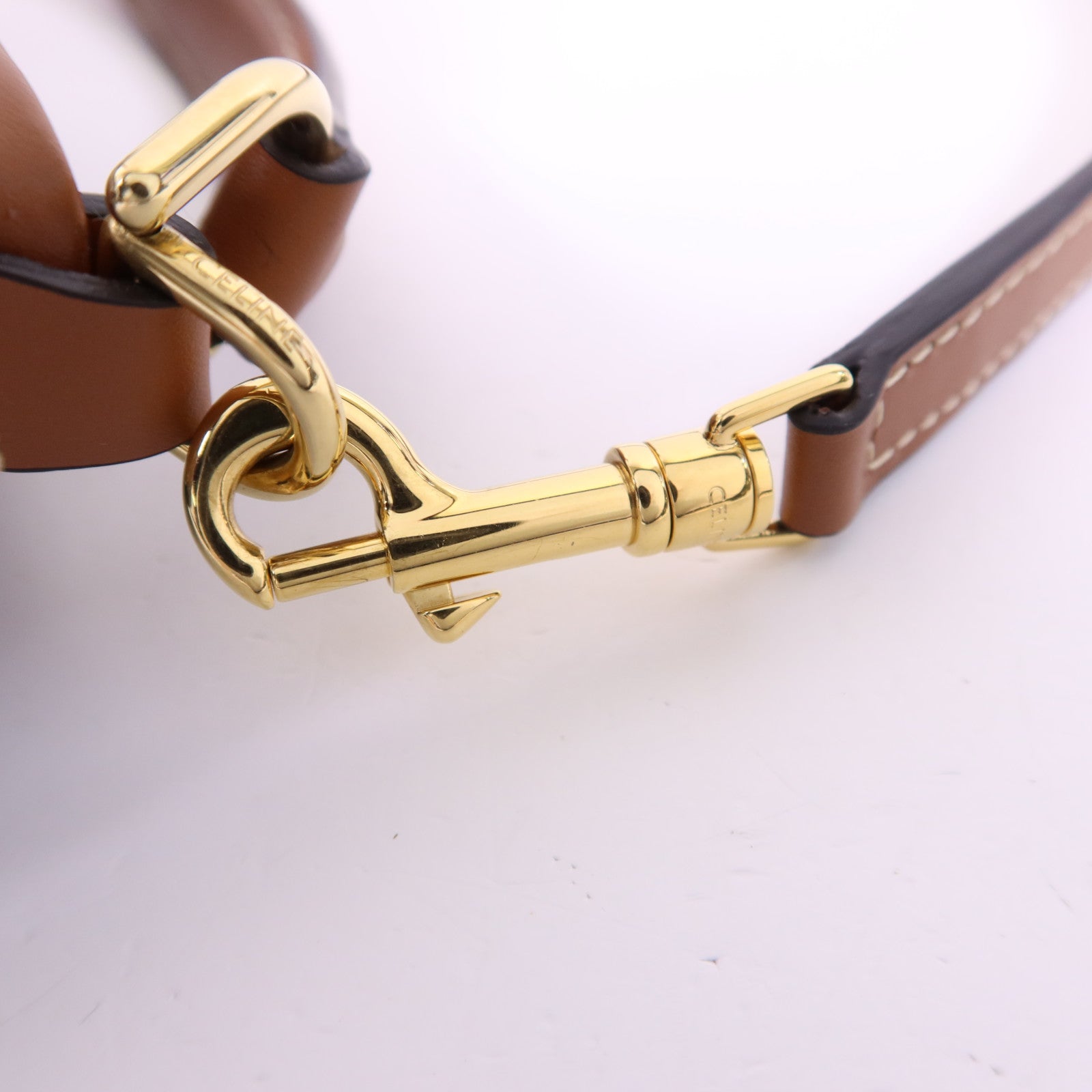 CELINE 塗層帆布Teen Clara金扣手挽肩背兩用袋