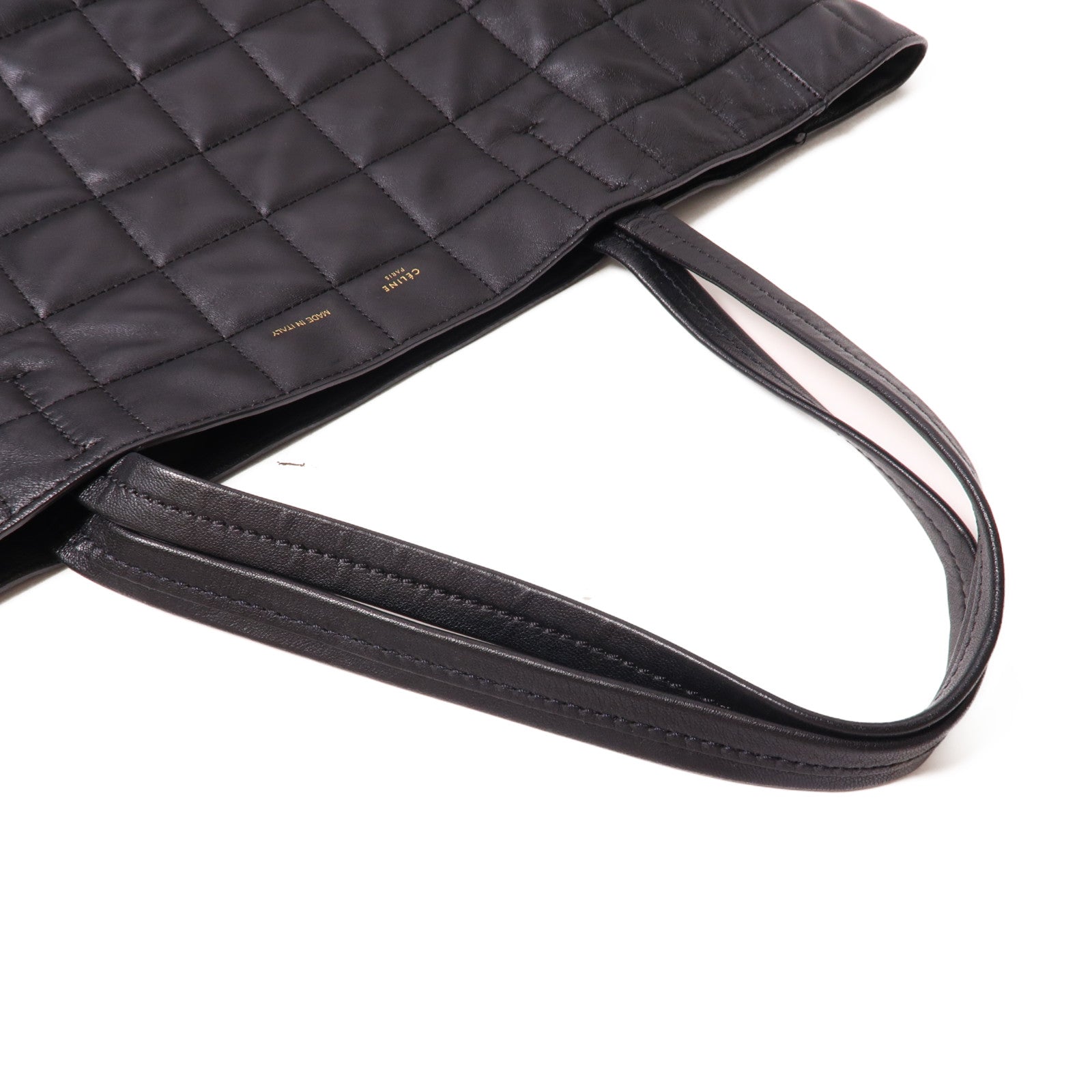 CELINE 羊皮皮革Shoulder Bag金扣肩背袋黑色