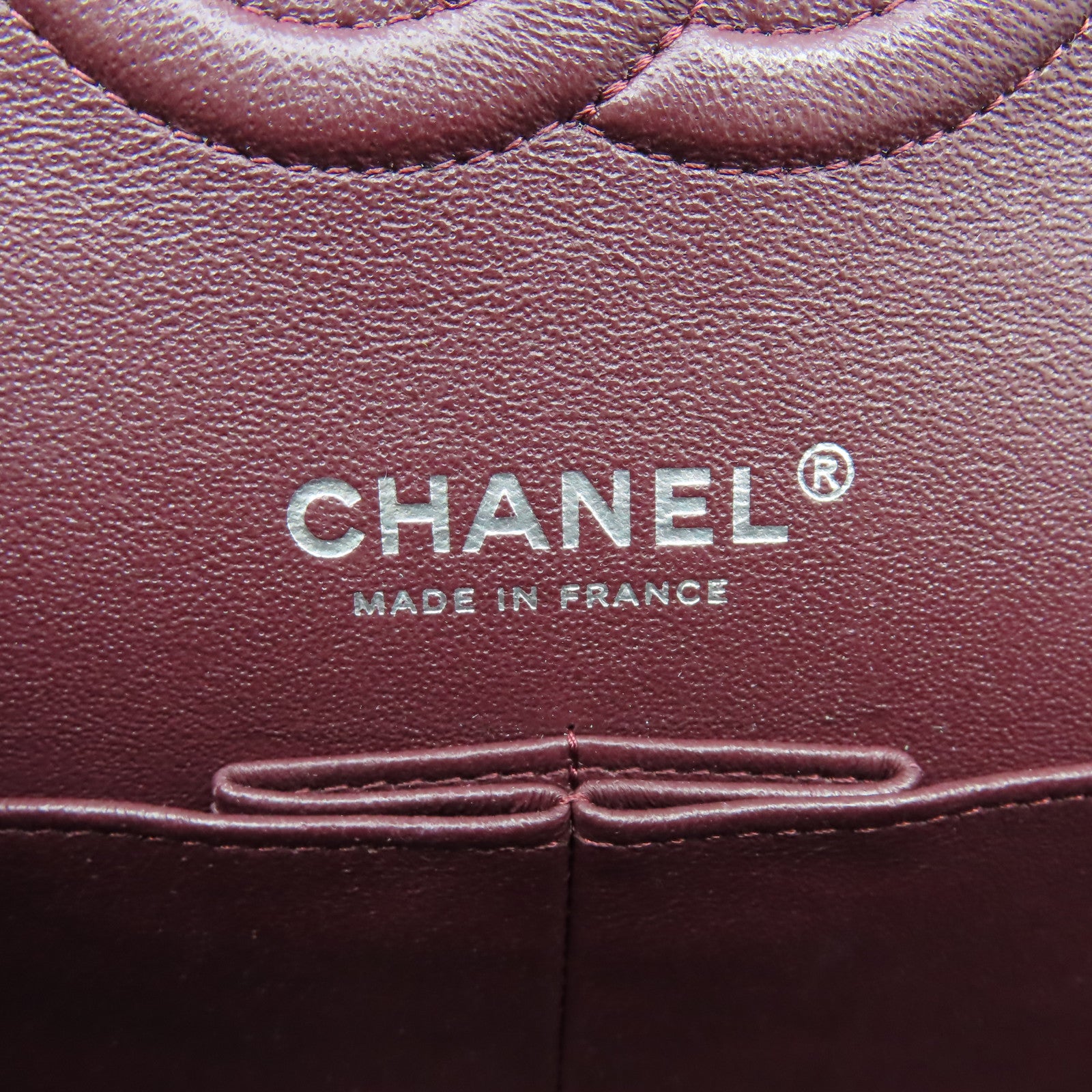 CHANEL 【清倉大減價】菱格羊皮皮革Classic 25銀扣鏈帶肩背袋黑色
