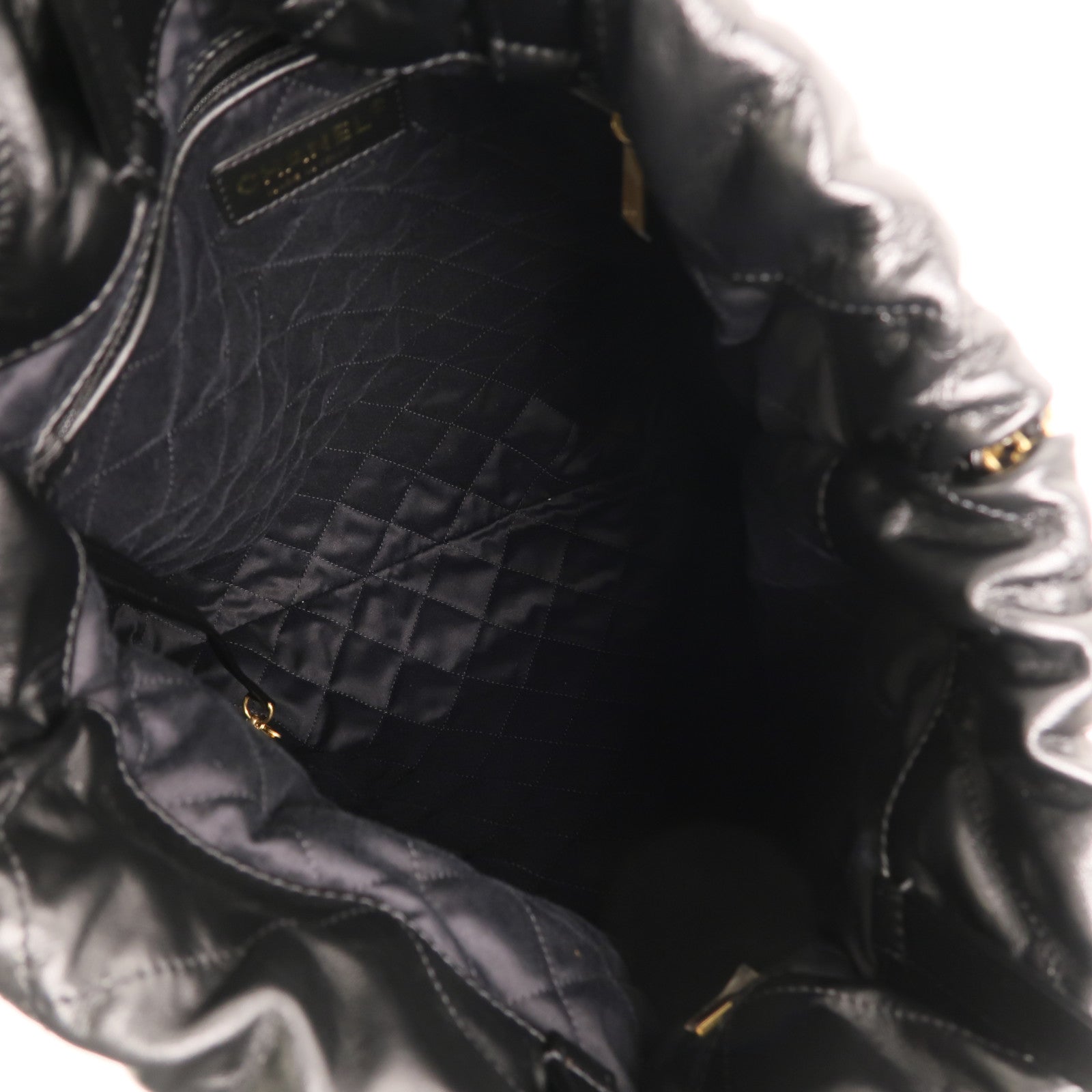 CHANEL 【激減優惠】牛皮皮革Chanel 22 Backpack金扣鏈帶背包