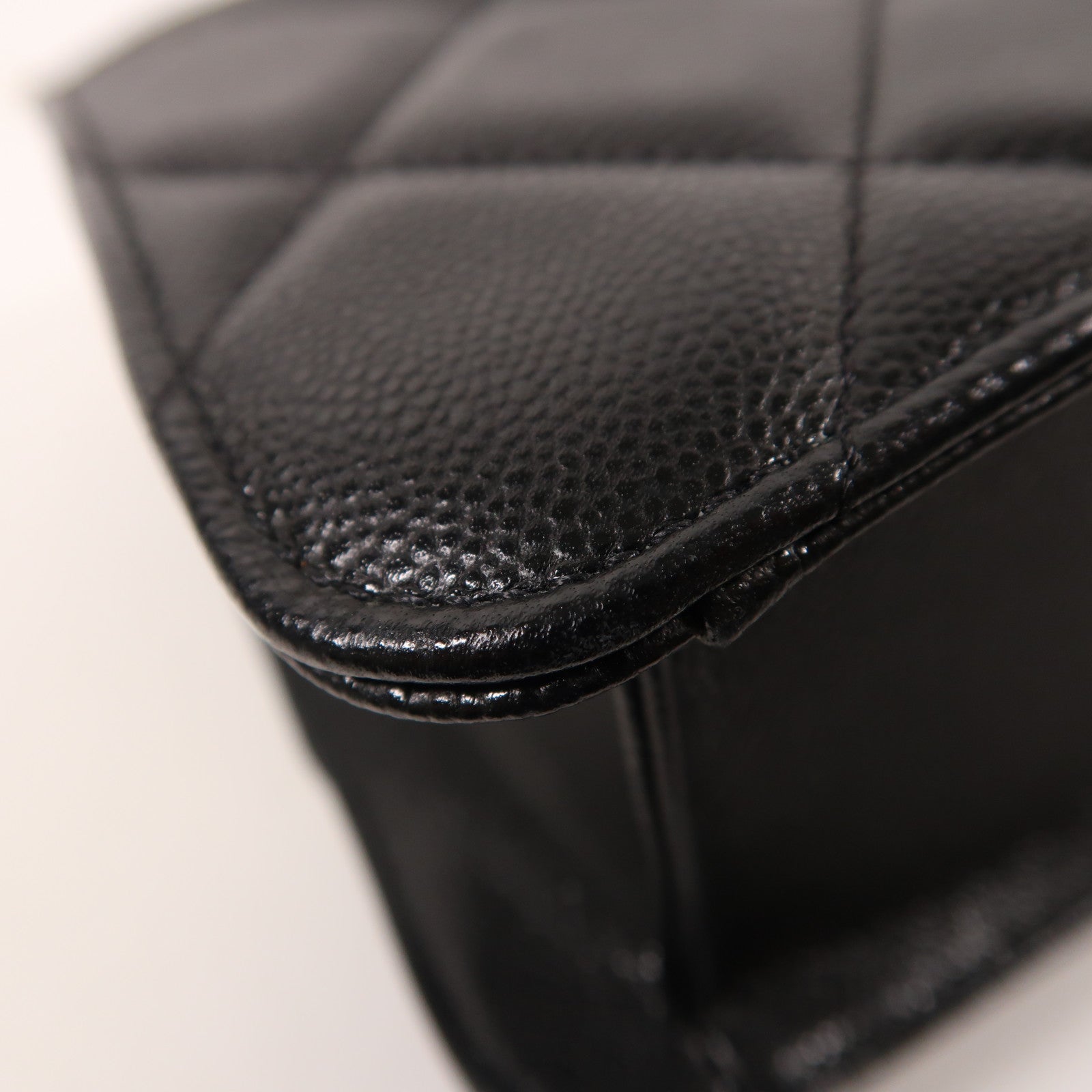 CHANEL 牛皮皮革Chain Shoulder金扣鏈帶肩背袋