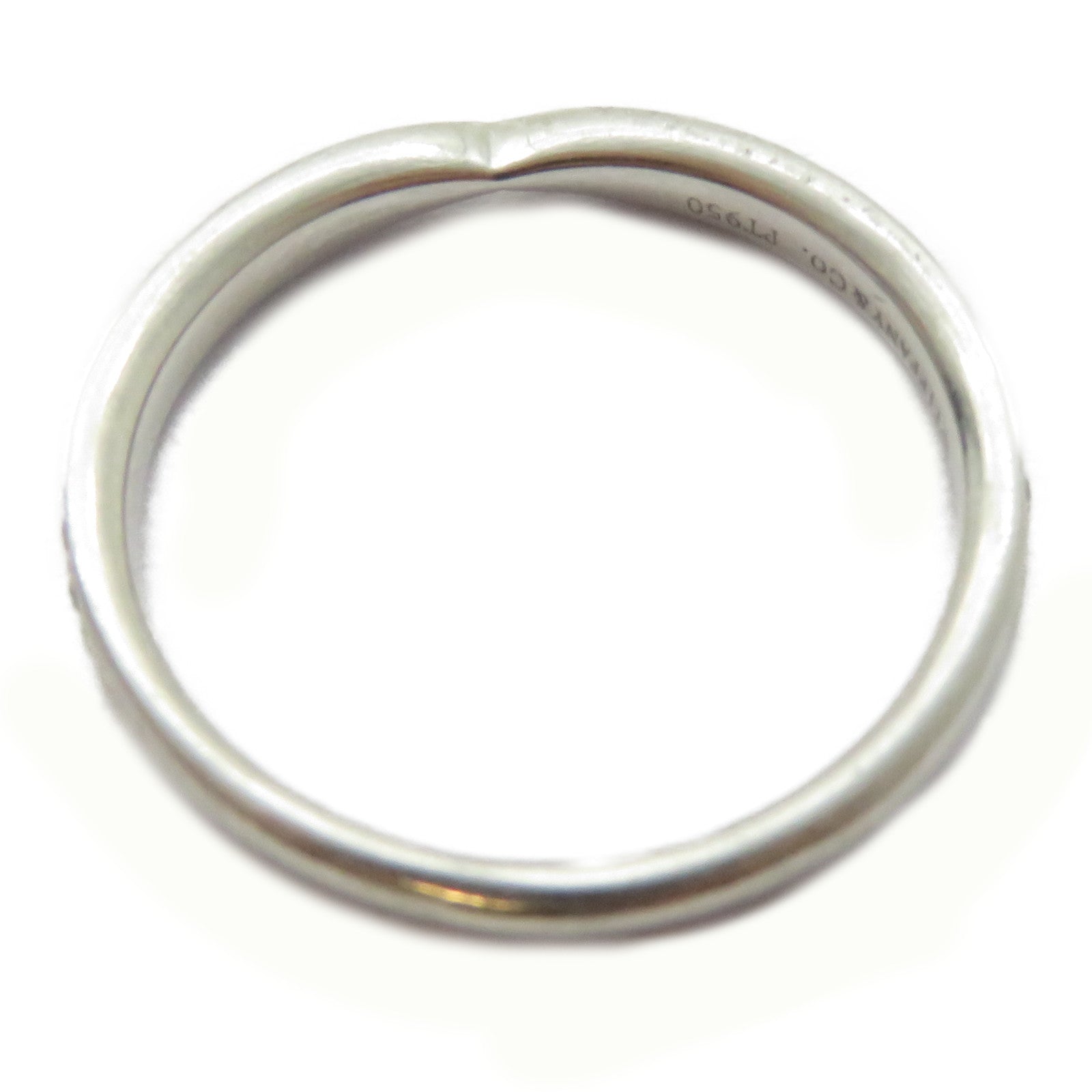 TIFFANY＆CO PT950鉑金Harmony Diamond Ring鑽石戒指US#5.5
