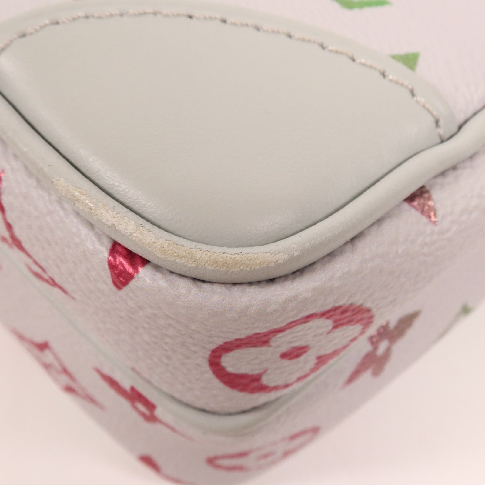 LOUIS VUITTON Monogram Iridescent Nile NM Bag Messenger銀扣手挽肩背兩用袋