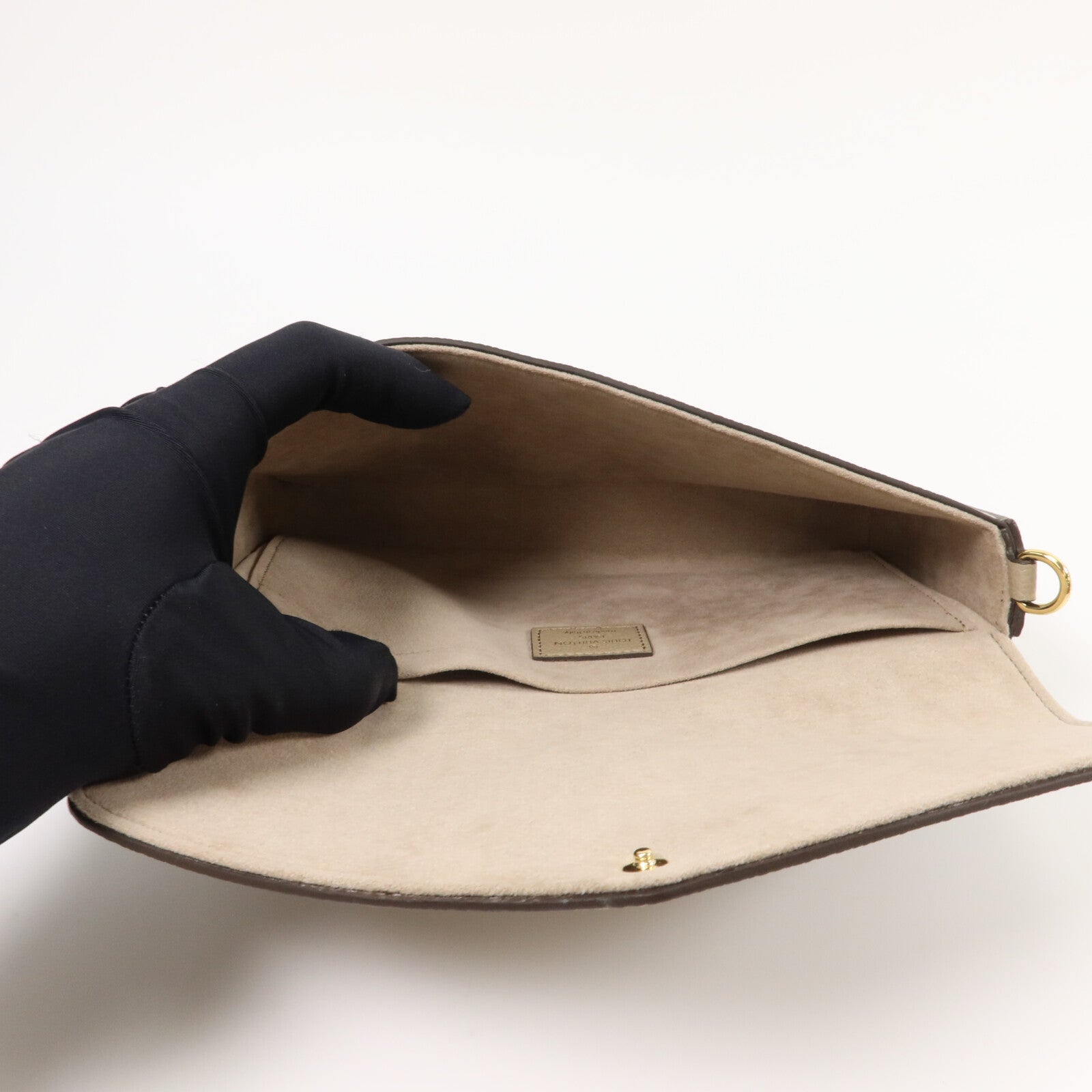 LOUIS VUITTON Monogram Empreinte Felicie Pochette金扣鏈帶肩背袋