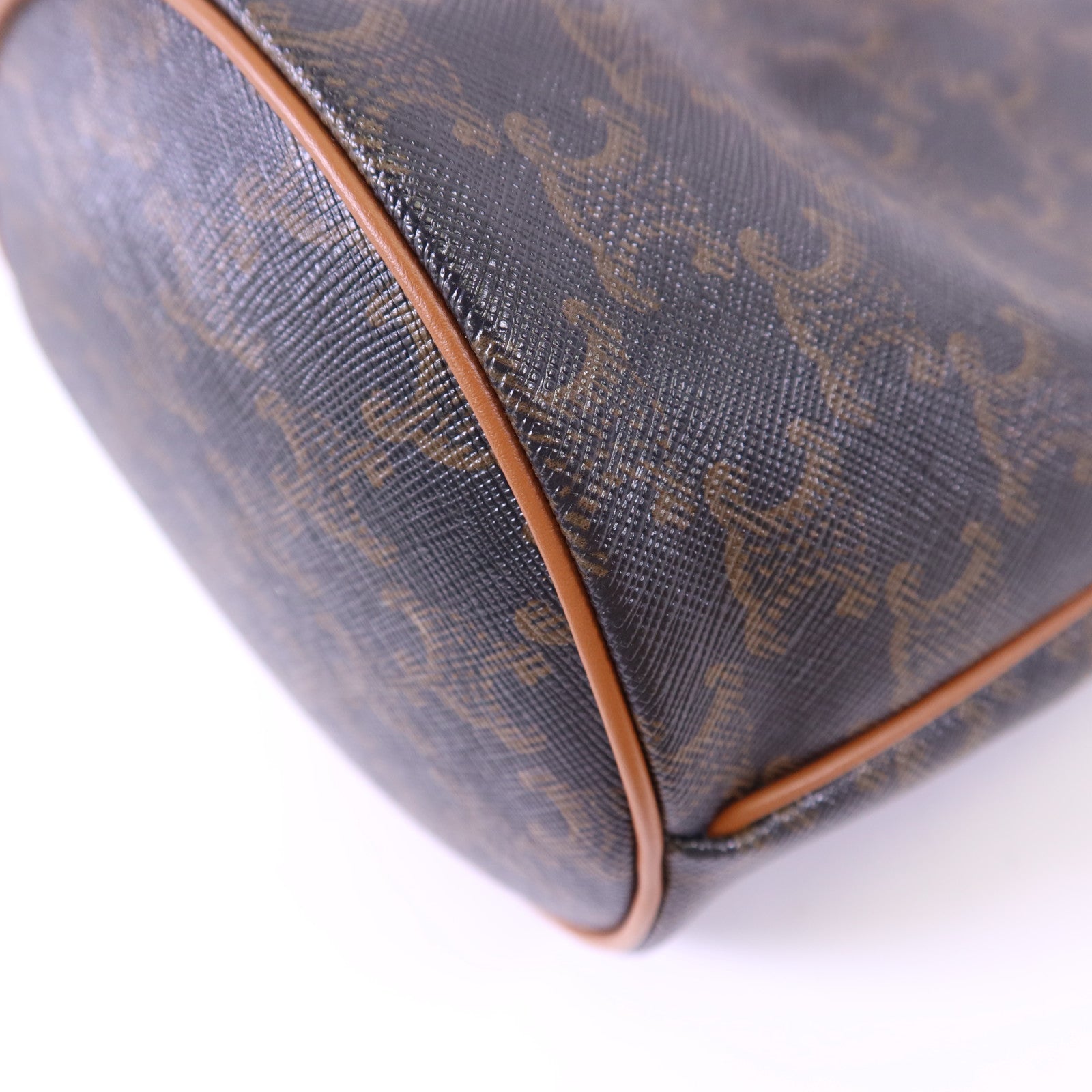 CELINE 塗層帆布Teen Clara金扣手挽肩背兩用袋