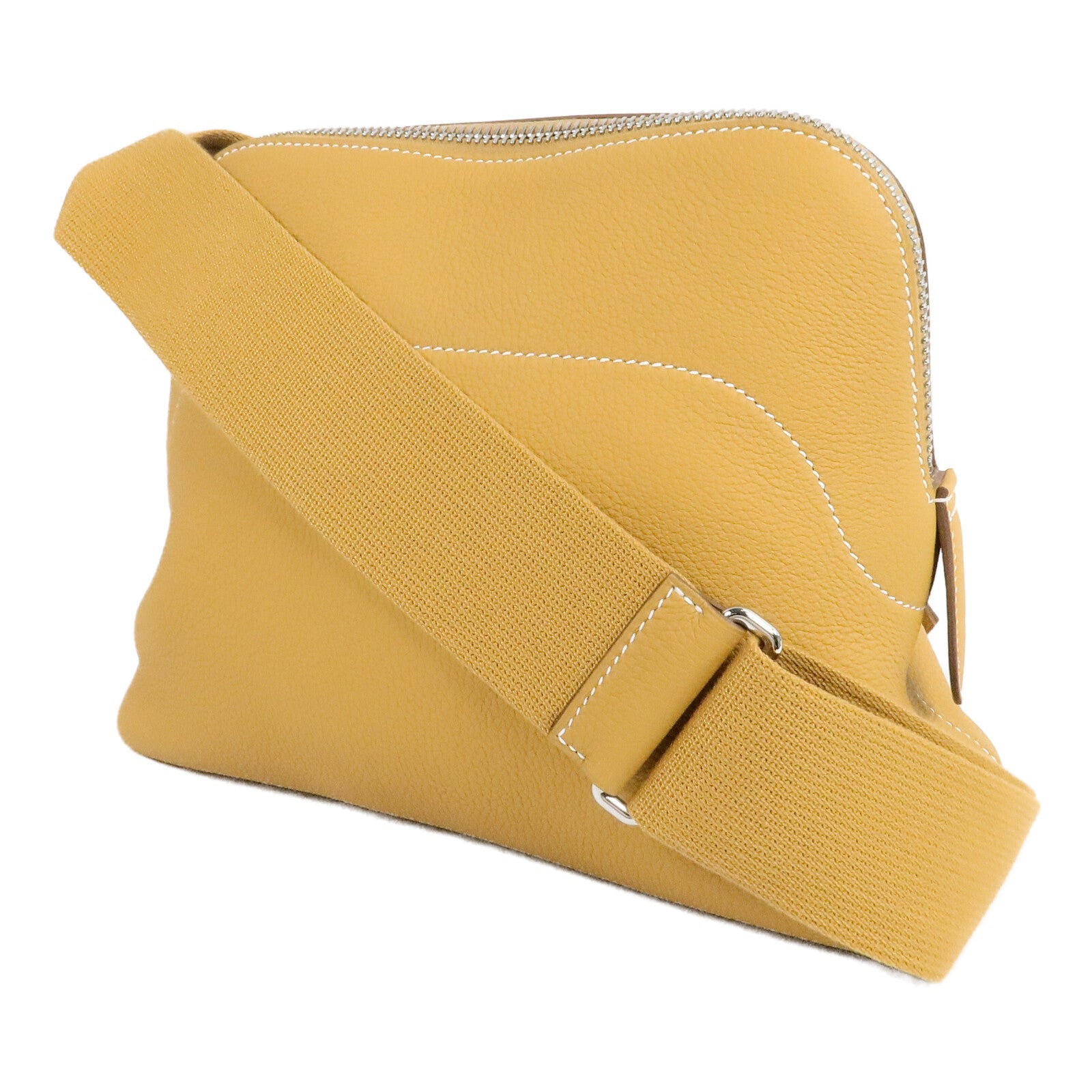 HERMES Togo皮革Bolide Messenger肩背袋Naturel Sable