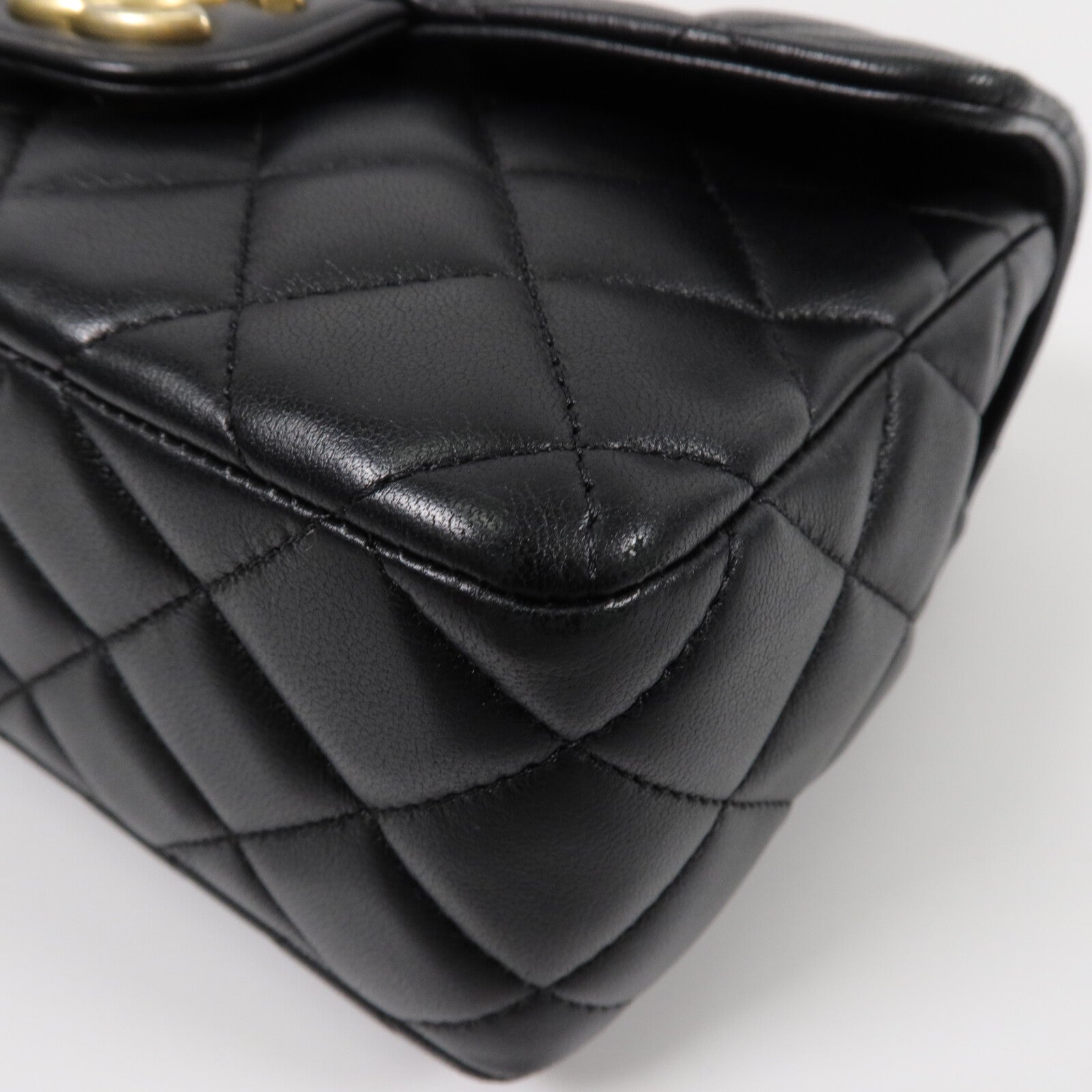 CHANEL 羊皮皮革Chain Shoulder鏈帶肩背袋