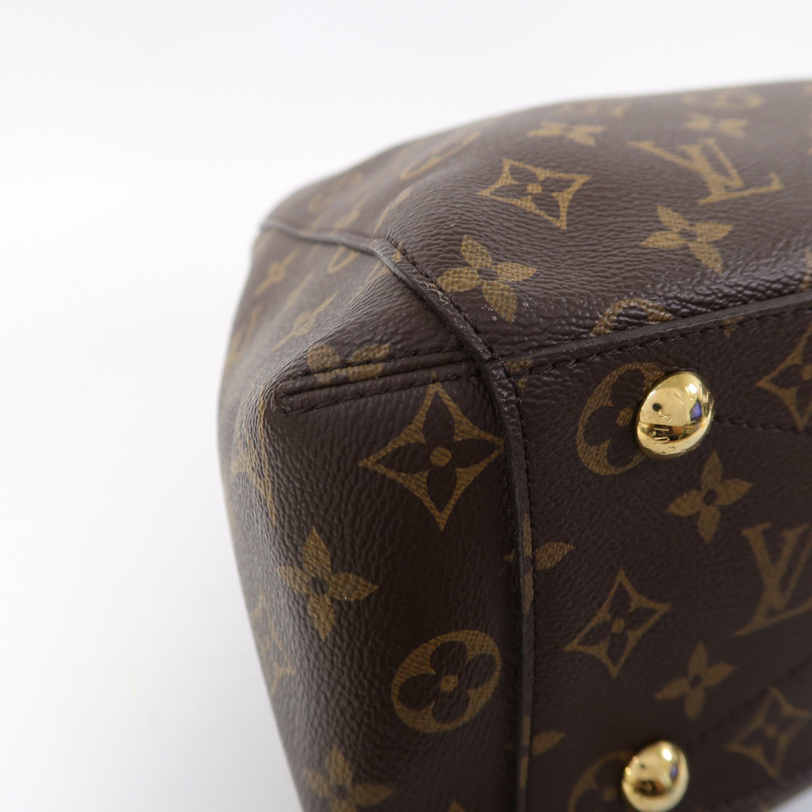 LOUIS VUITTON 【激減優惠】Monogram Montaigne MM金扣手挽肩背兩用袋啡色