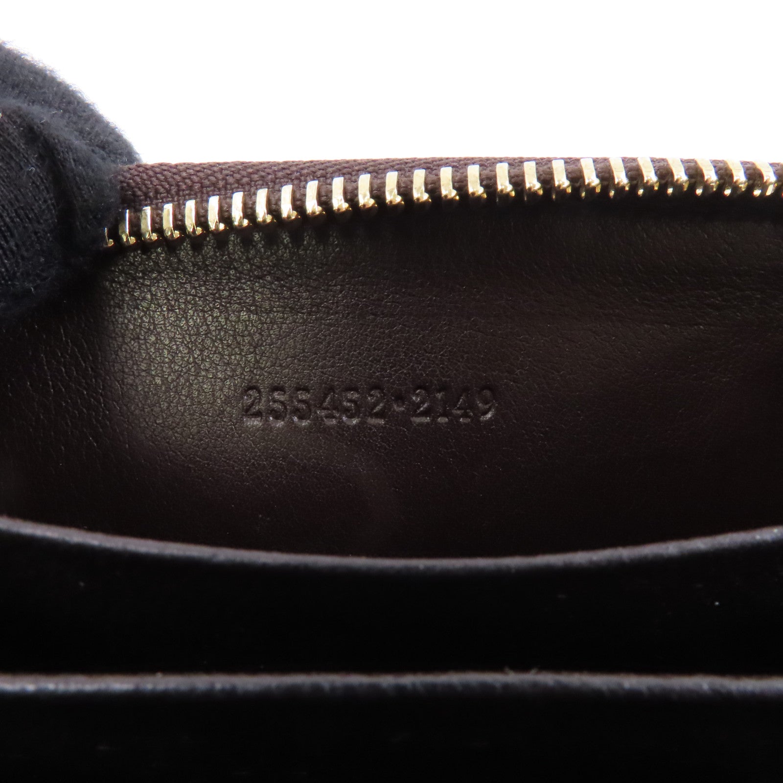 GUCCI 牛皮皮革Card/Coin Case金扣零錢包/卡片套啡色