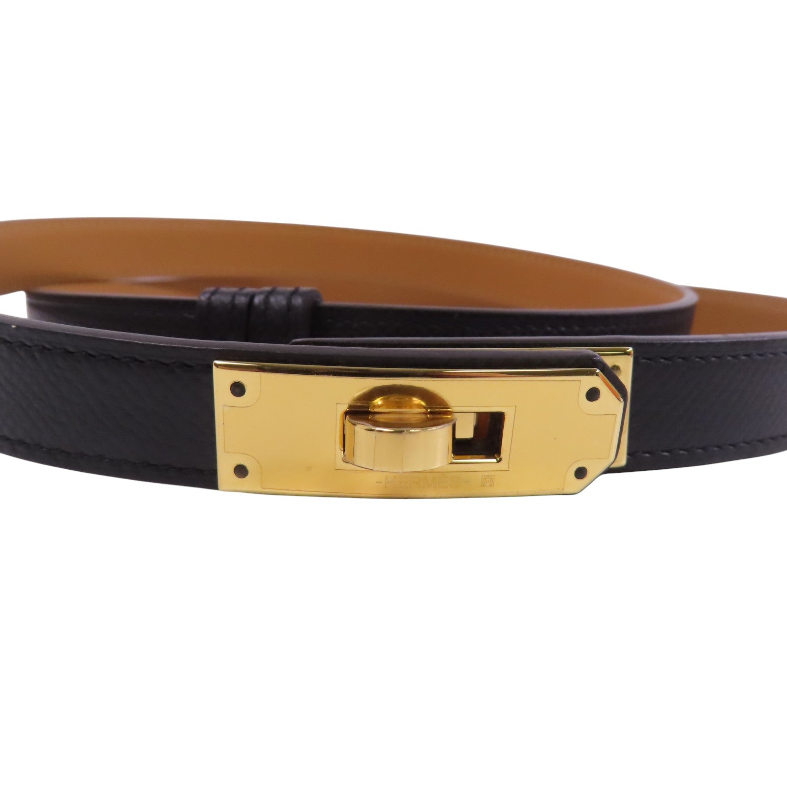 HERMES Epsom皮革Pocket 18 Belt金扣皮帶