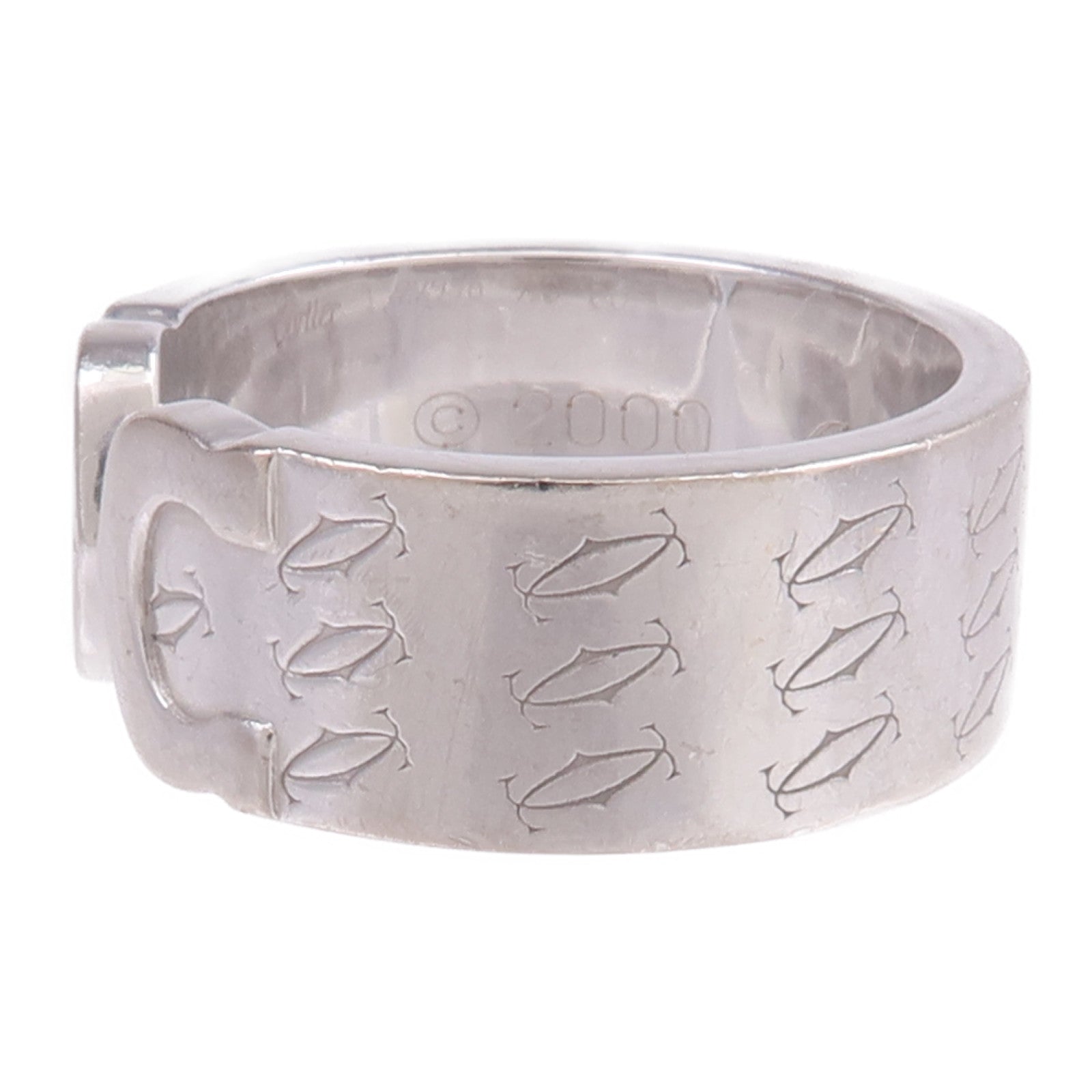 CARTIER 18K白金C2 Ring戒指Cartier#53/US#6.5
