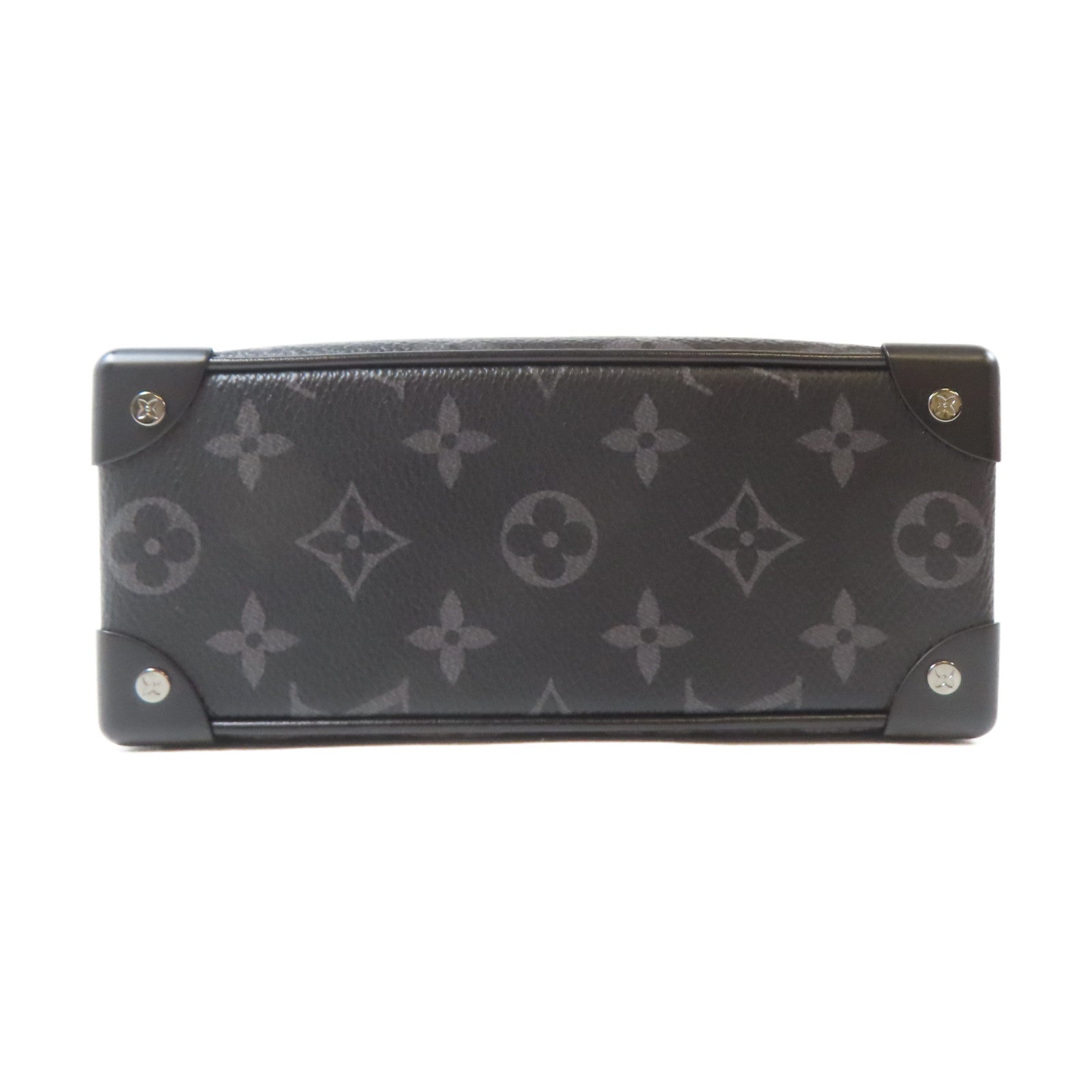 LOUIS VUITTON Monogram Eclipse Mini Soft Trunk肩背袋黑色