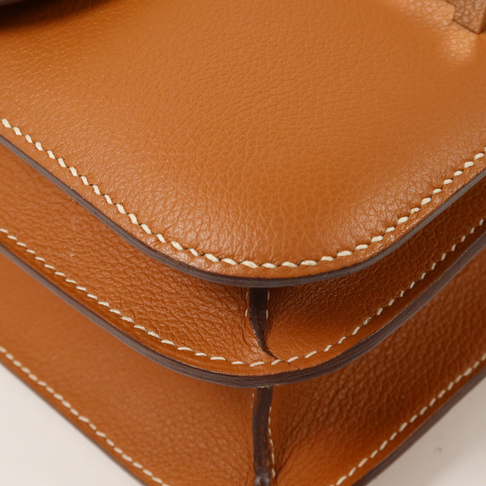 HERMES Evercolor皮革Constance 24肩背袋Gold