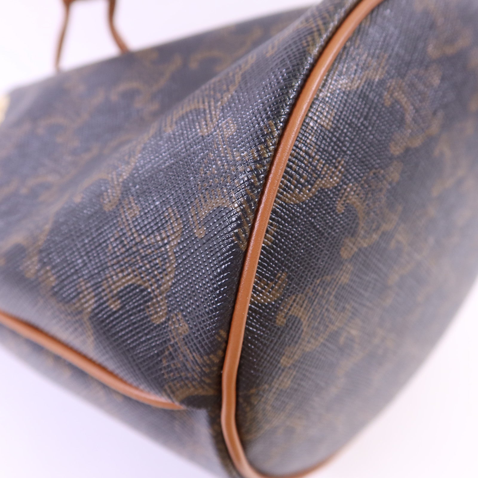 CELINE 塗層帆布Teen Clara金扣手挽肩背兩用袋