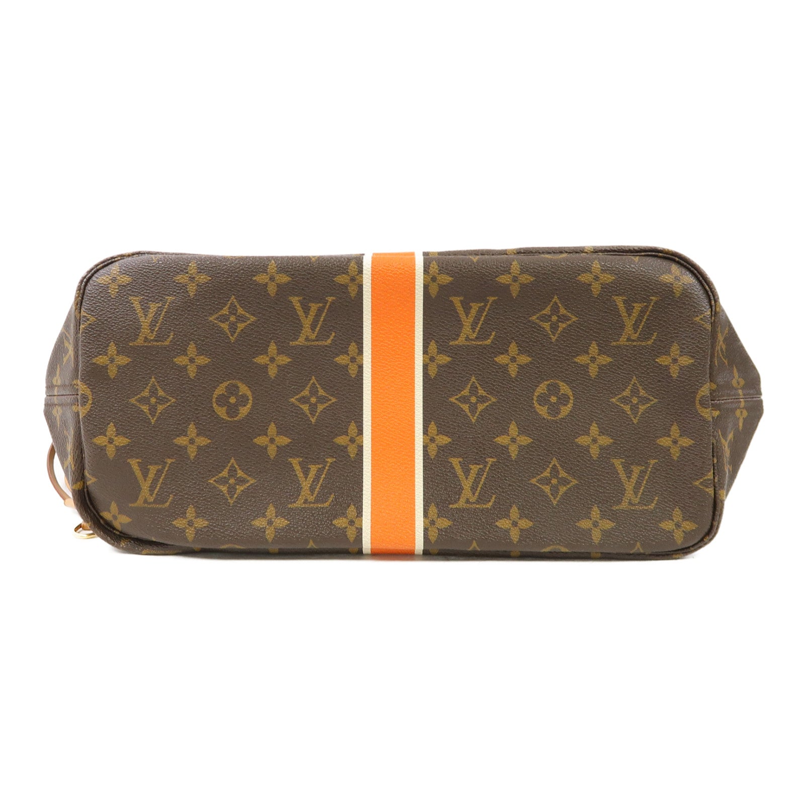 LOUIS VUITTON Monogram Neverfull MM金扣肩背袋啡色