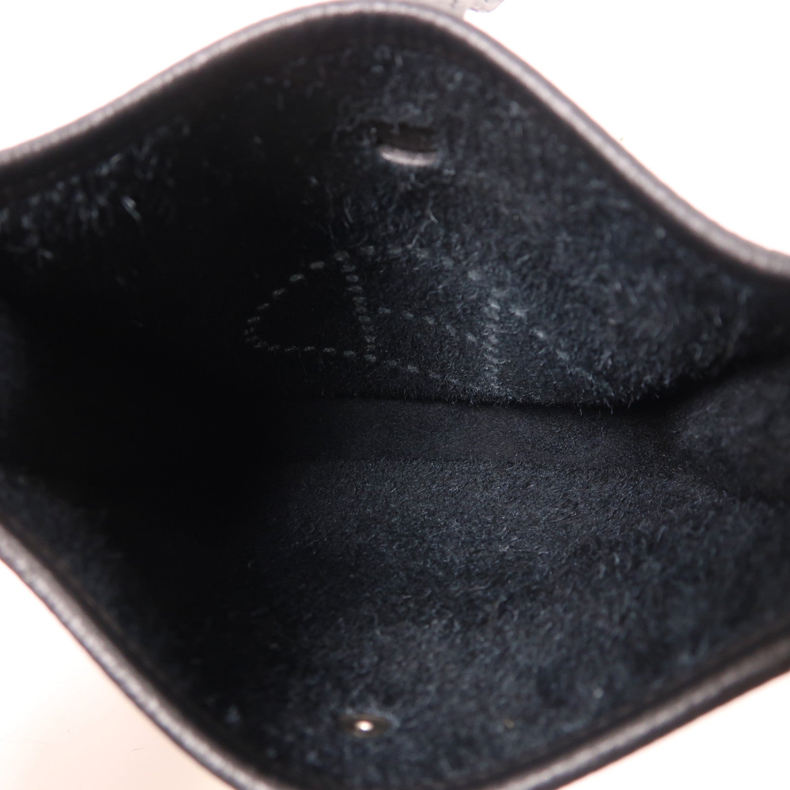 HERMES Clemence皮革Evelyne TPM銀扣肩背袋黑色