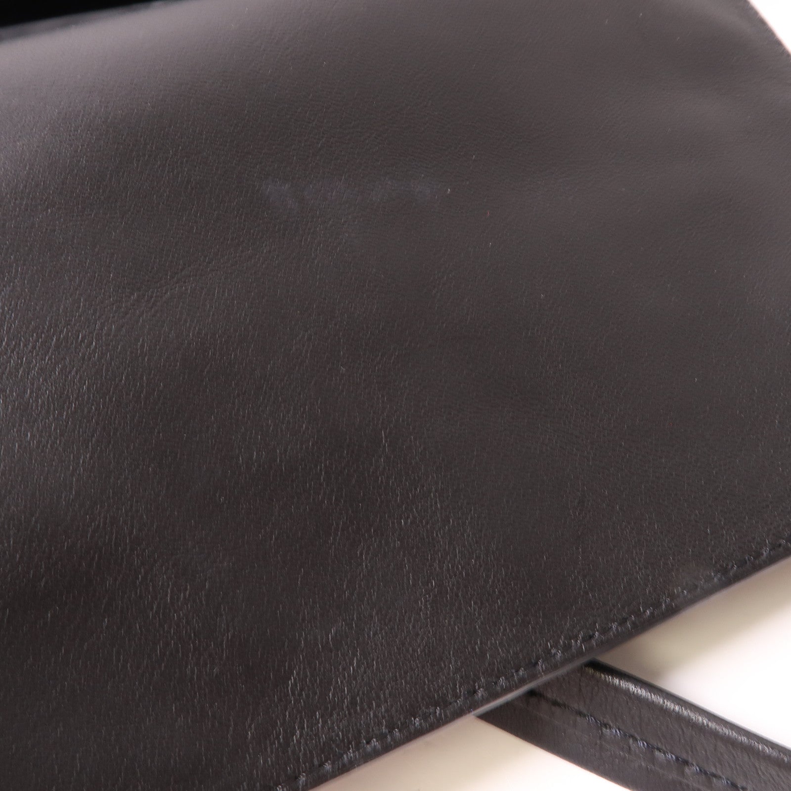 CELINE 羊皮皮革Shoulder Bag金扣肩背袋黑色