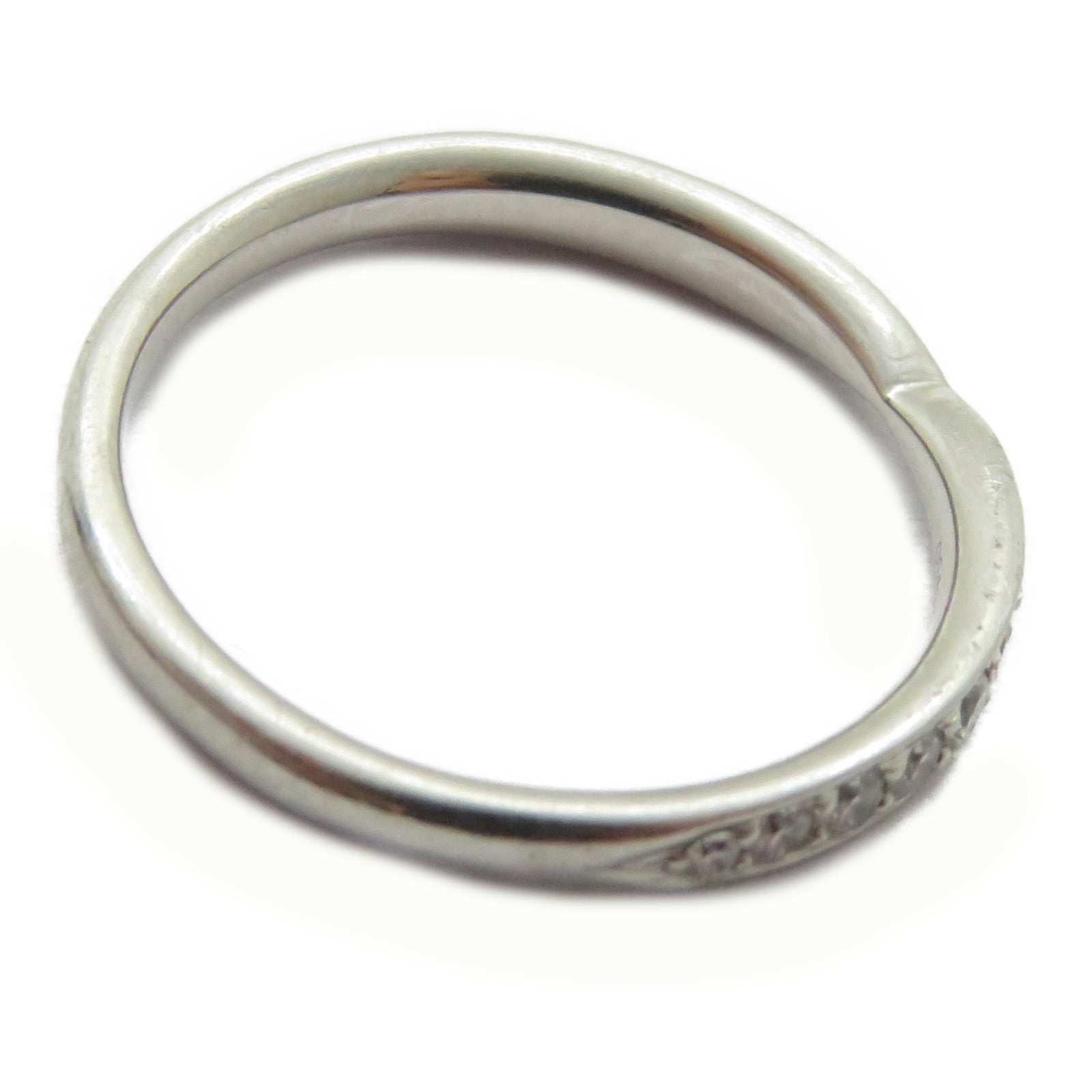 TIFFANY＆CO PT950鉑金Harmony Diamond Ring鑽石戒指US#5.5