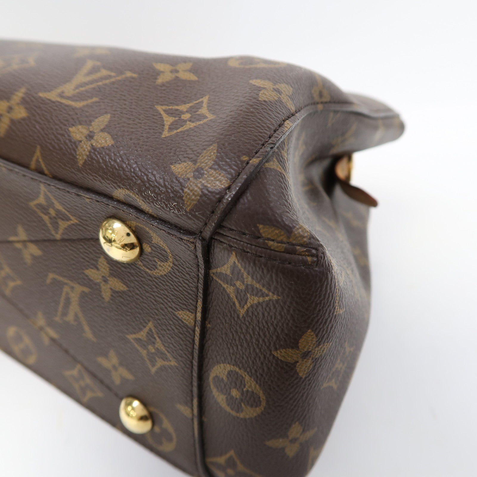 LOUIS VUITTON 【激減優惠】Monogram Montaigne MM金扣手挽肩背兩用袋啡色