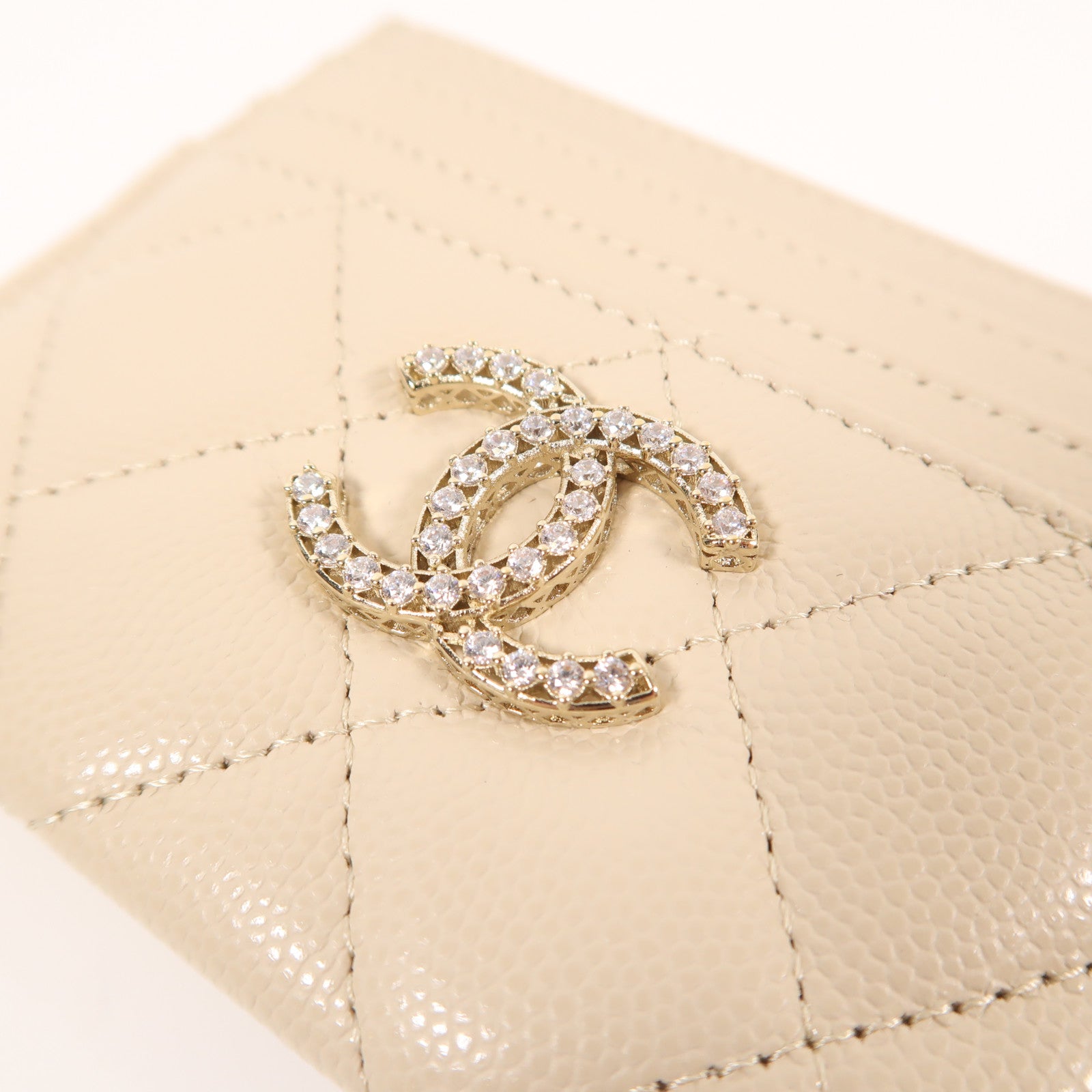 CHANEL 牛皮皮革Card Case金扣卡片套