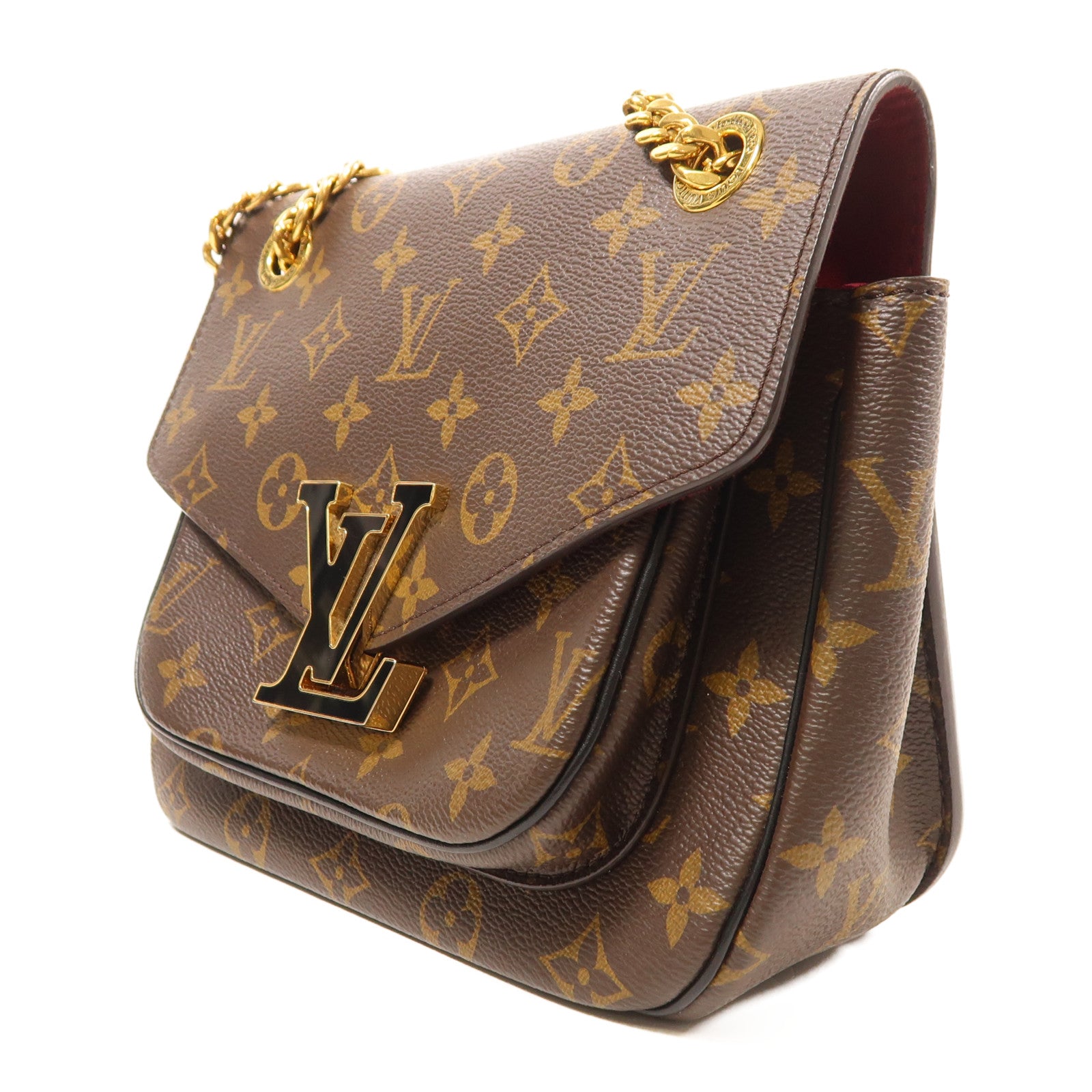 LOUIS VUITTON Monogram Passy金扣肩背袋棕色